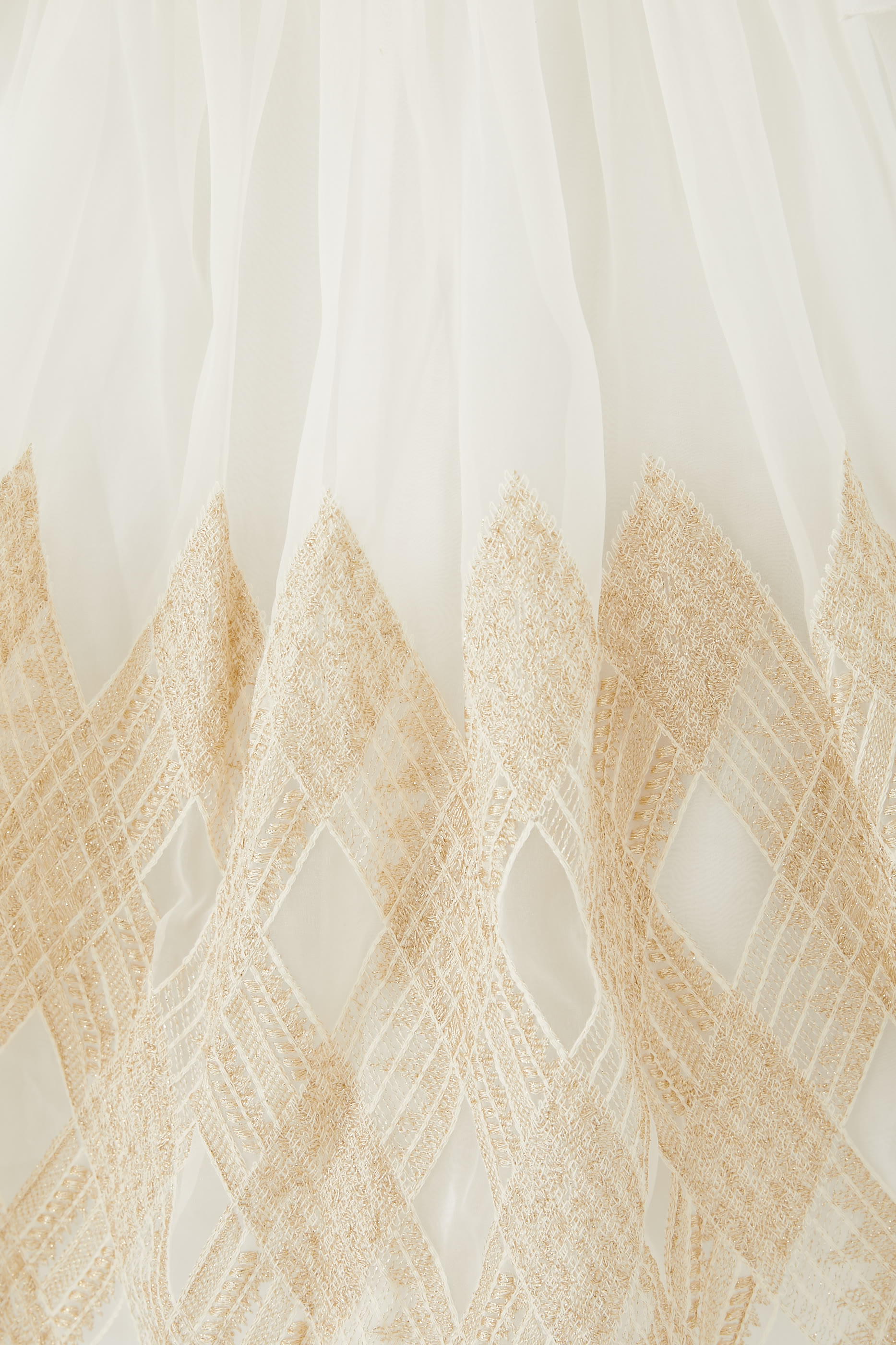 Kids Embroidered Organza Dress