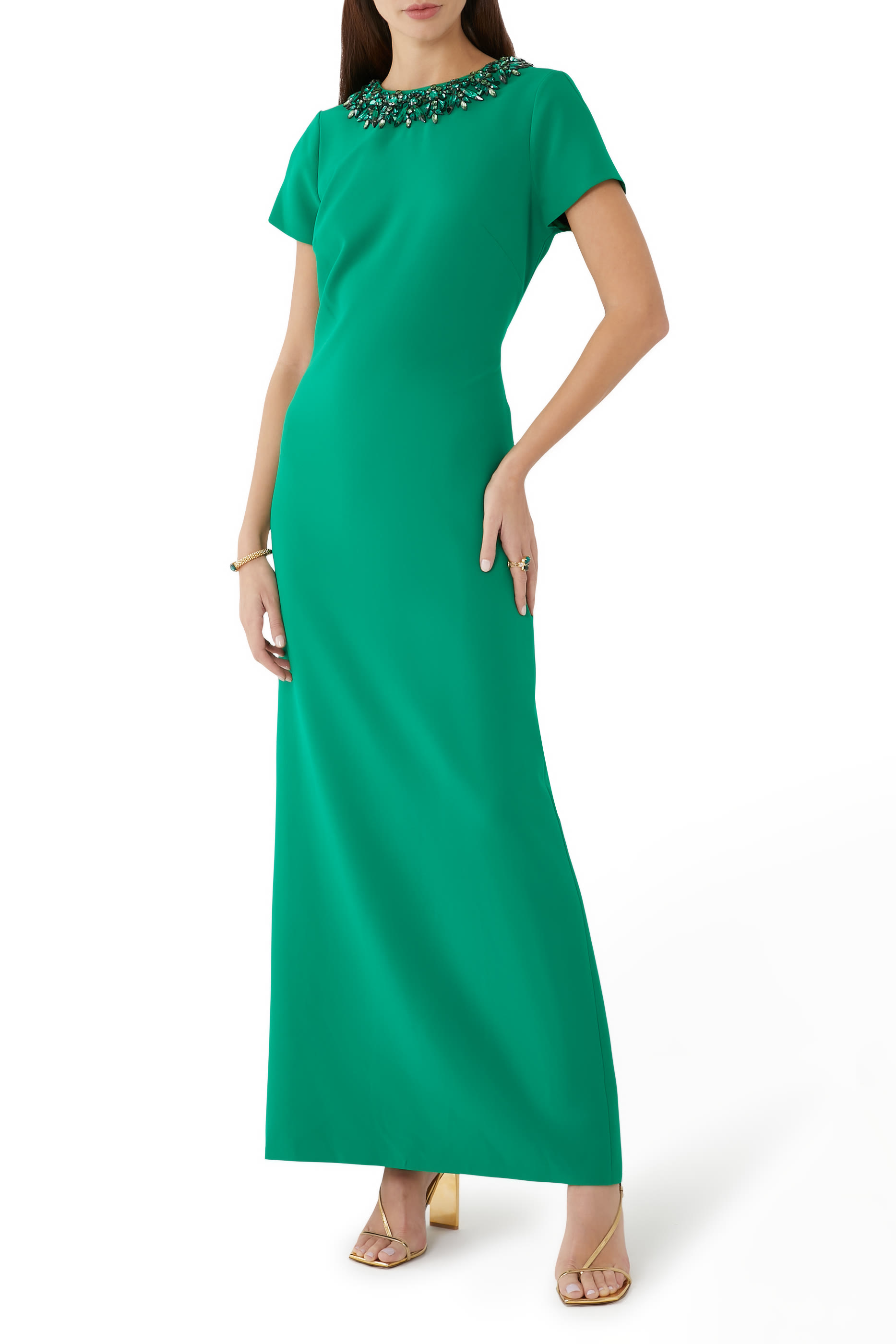 Shiloh Short-Sleeve Gown