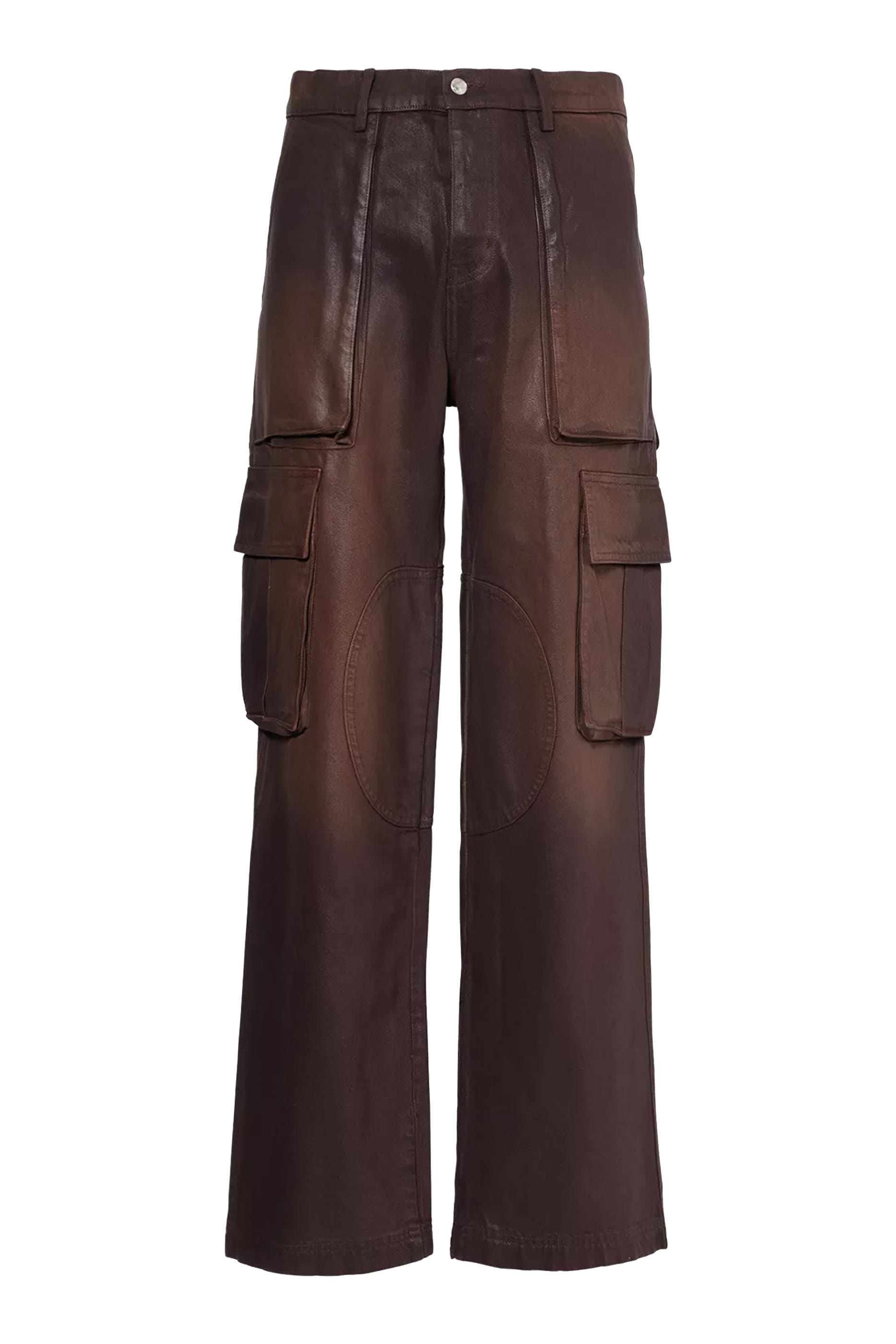 Waxed Denim Logo Cargo Pant