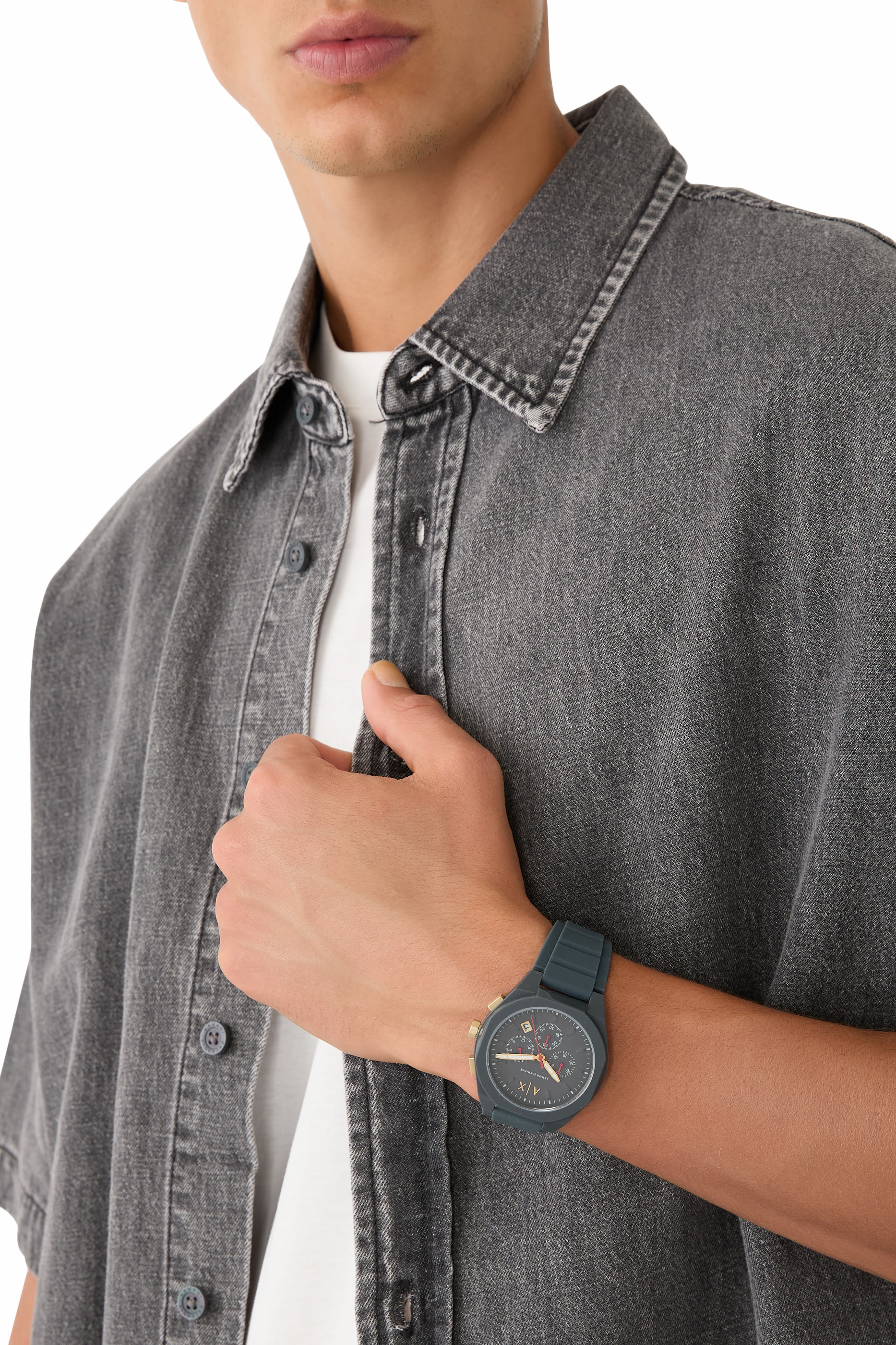 Chronograph Blue Silicone Watch