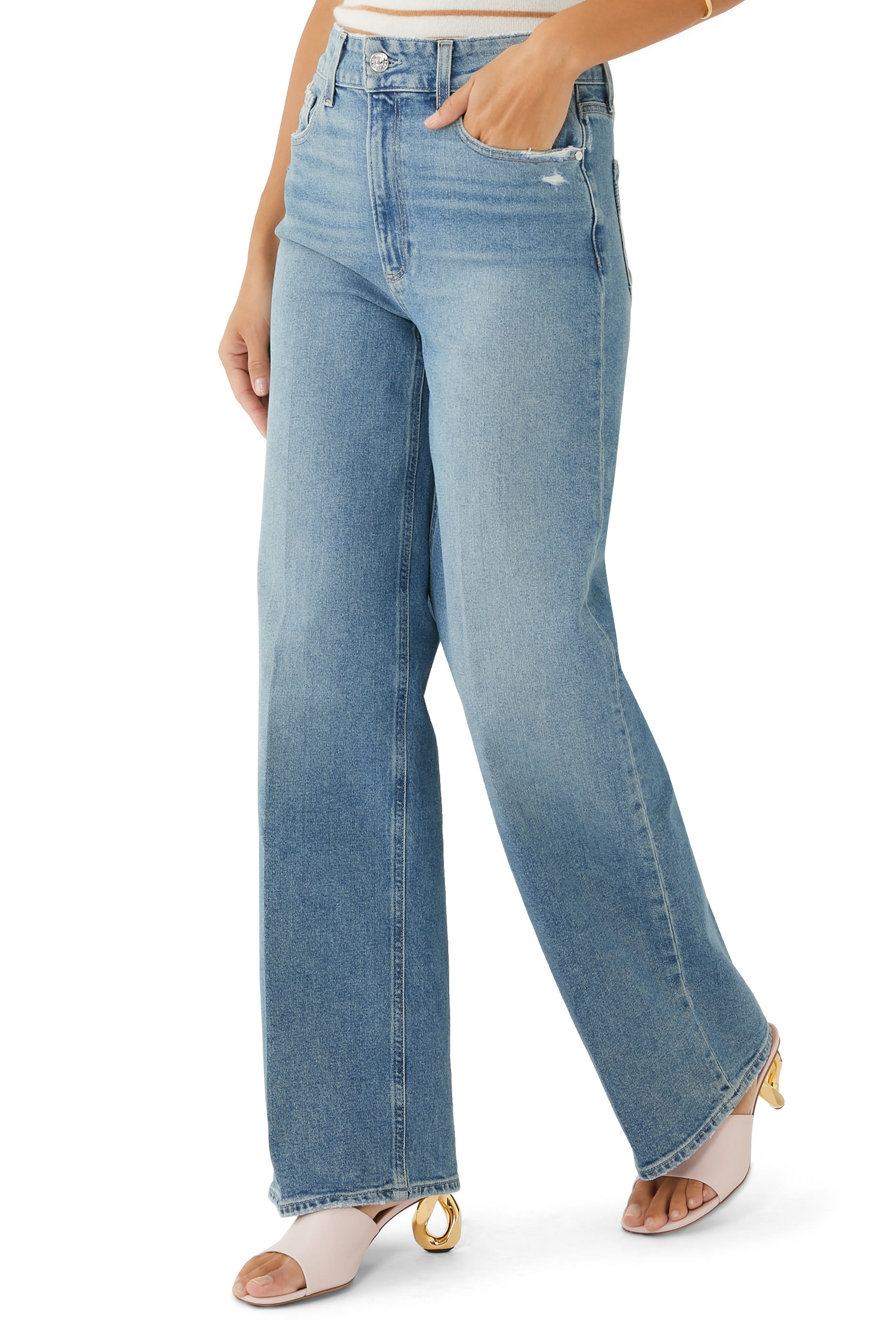 Sasha Storybook Distressed Jeans