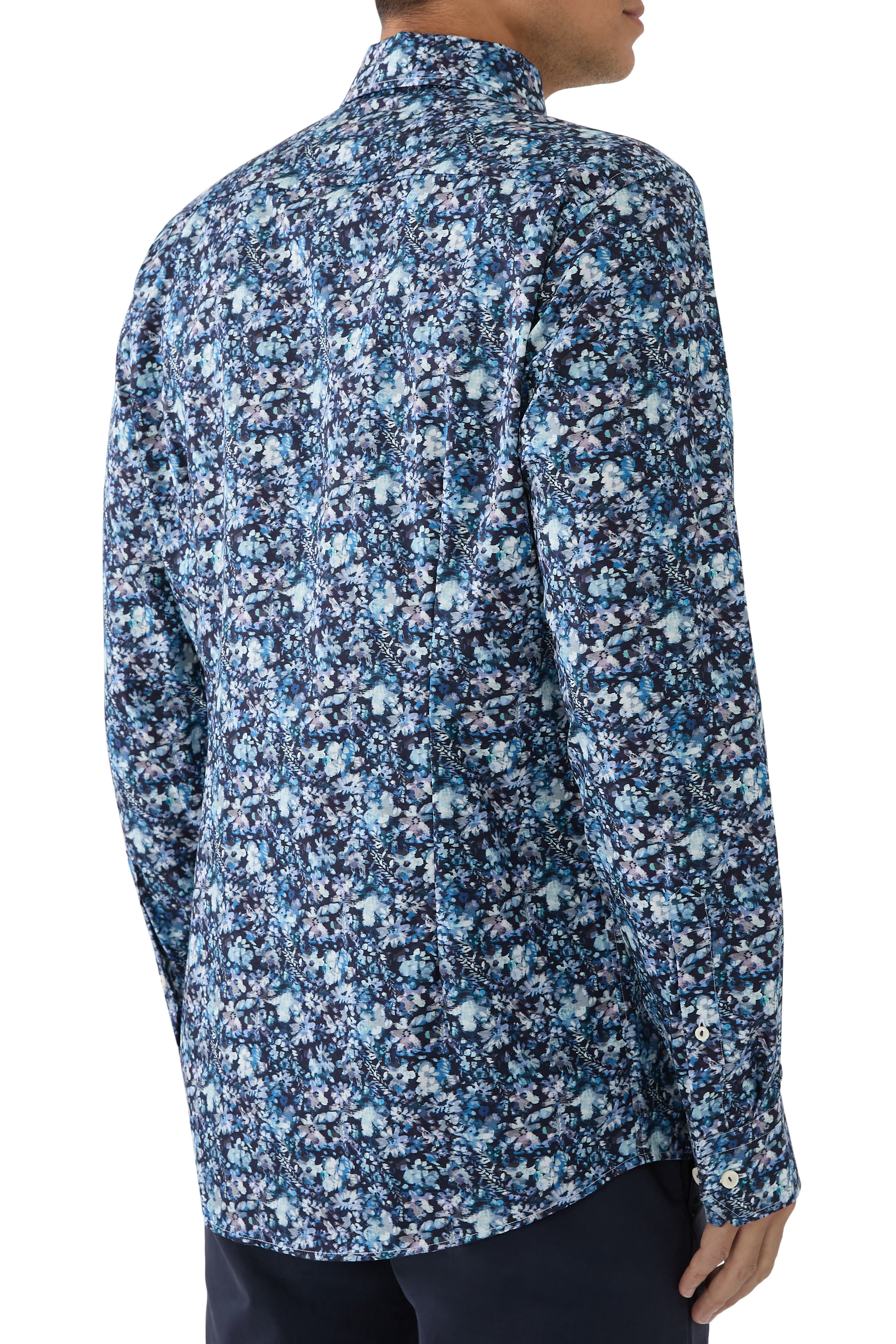Floral Print Signature Twill Shirt