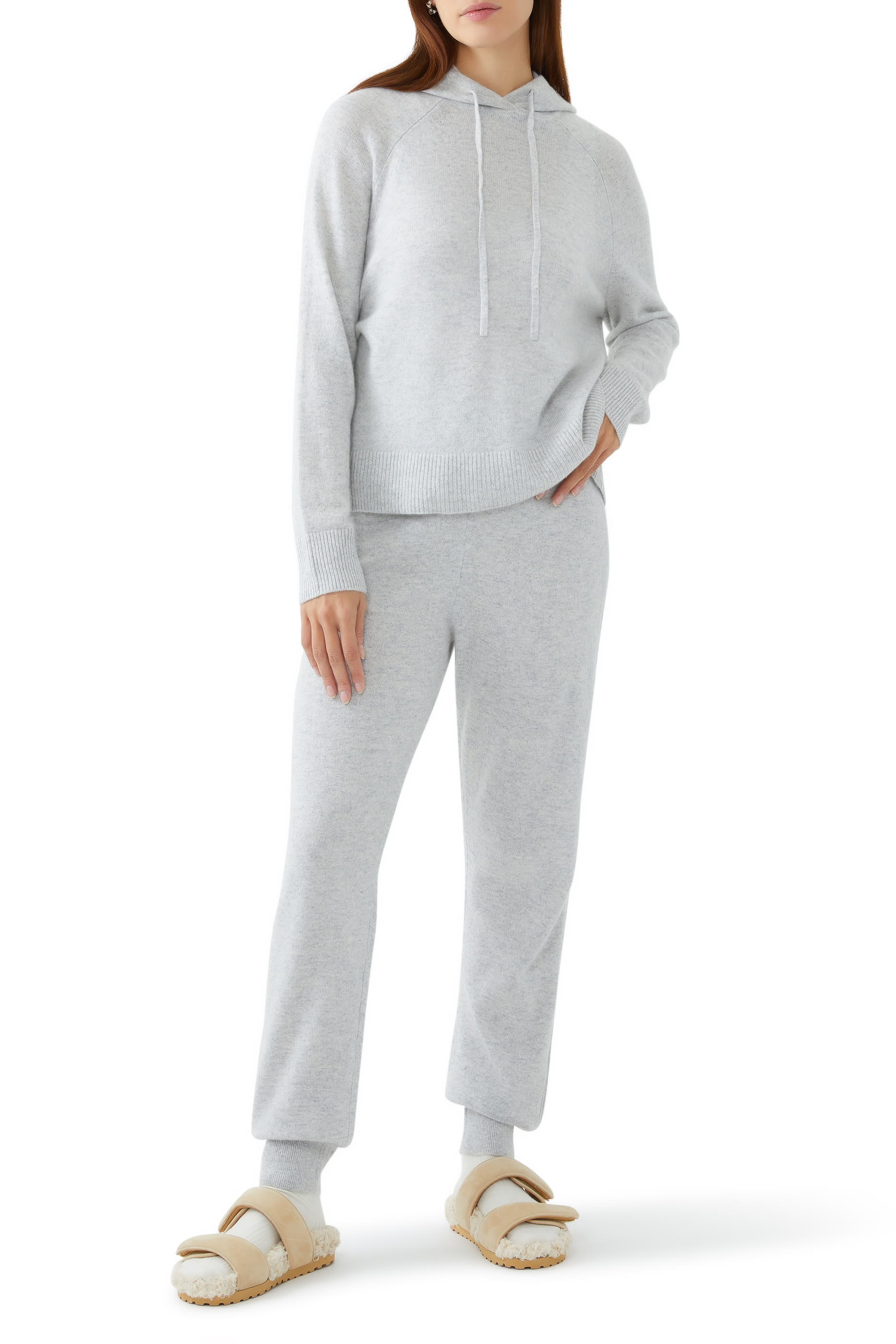 Cashmere Rib Back Hoodie