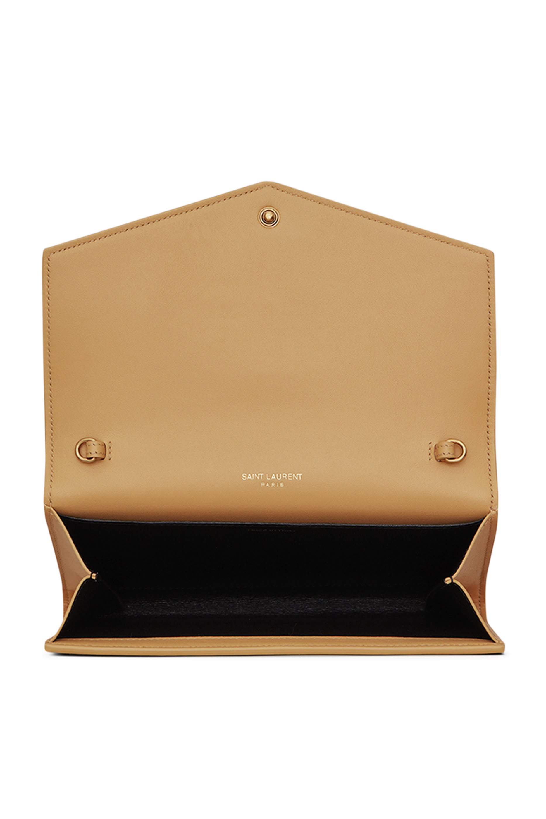 Uptown Chain Wallet in Micro Raffia