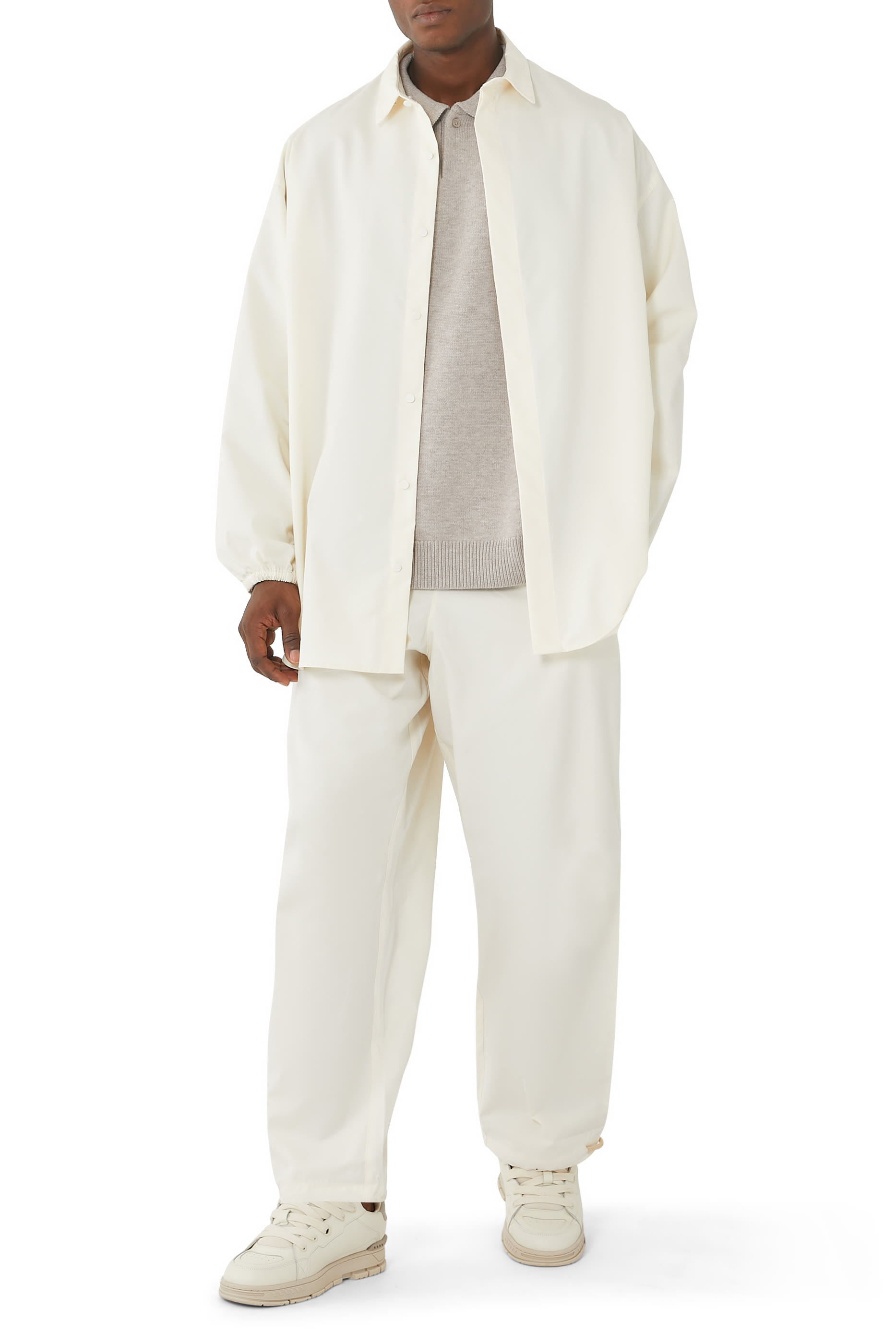 Essentials Knit Polo Sweater