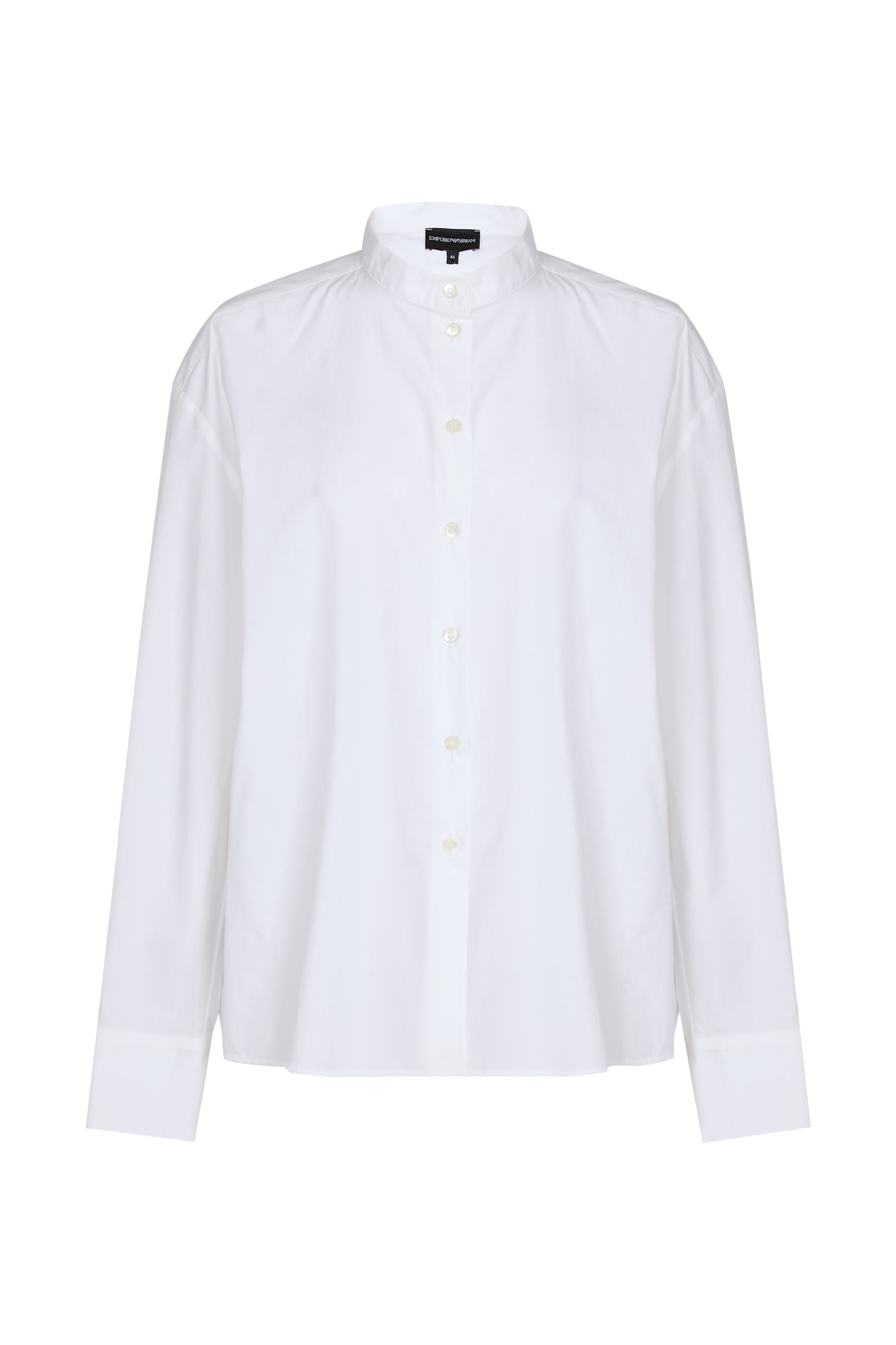 Collarless Long Sleeve Shirt