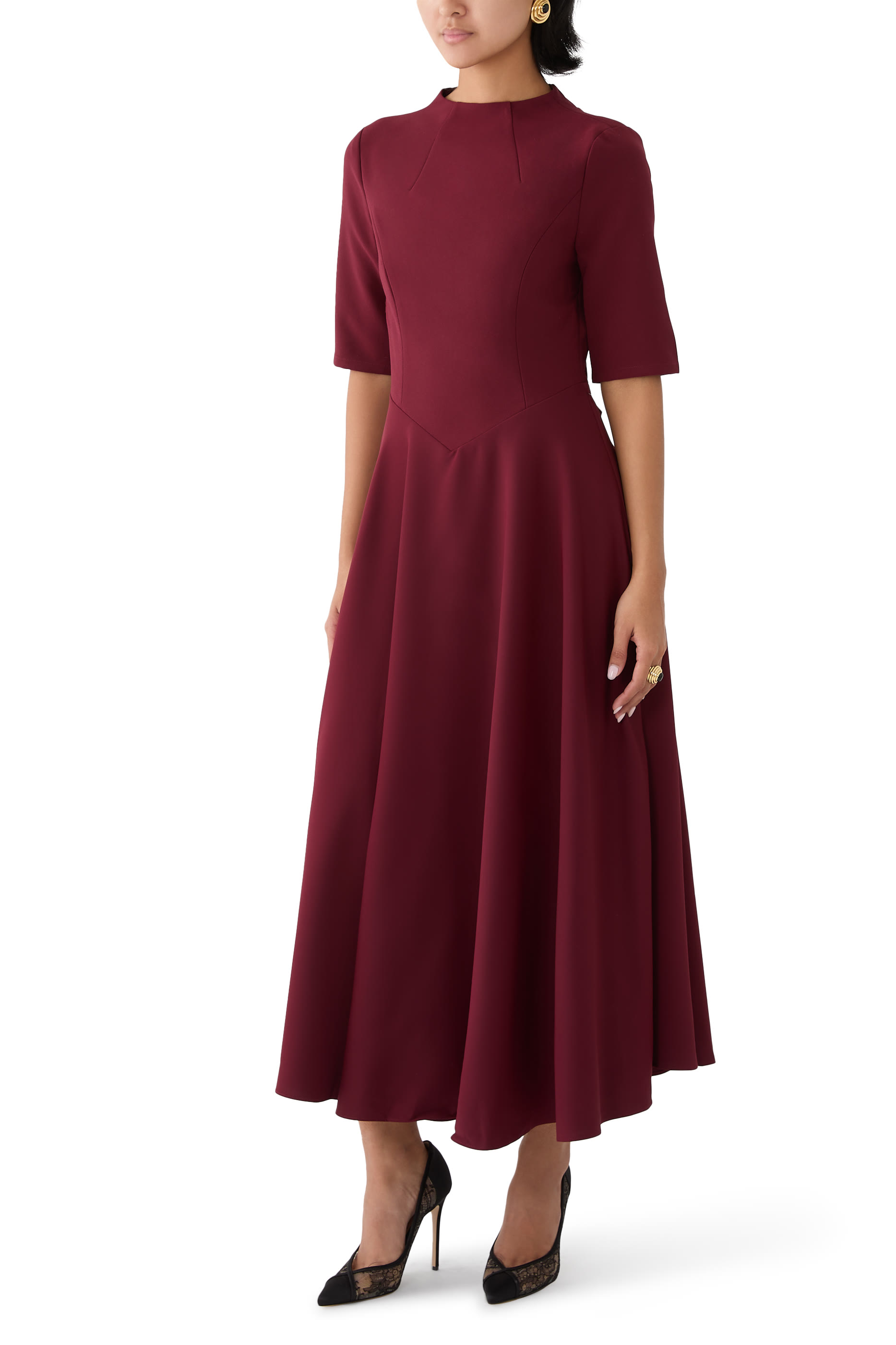 The Ultimate Muse Half Length Sleeve Midi Dress 