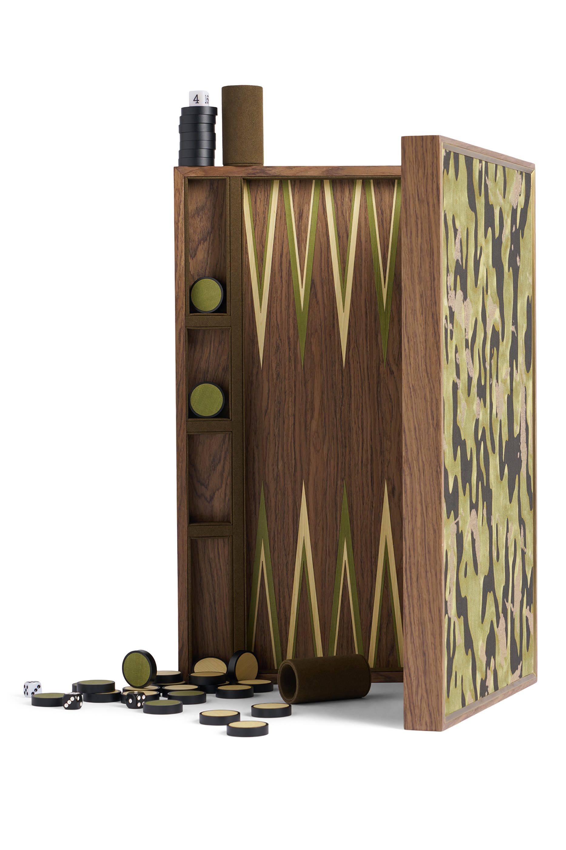 Fortuny Backgammon &ndash; Garno Isole Military Green