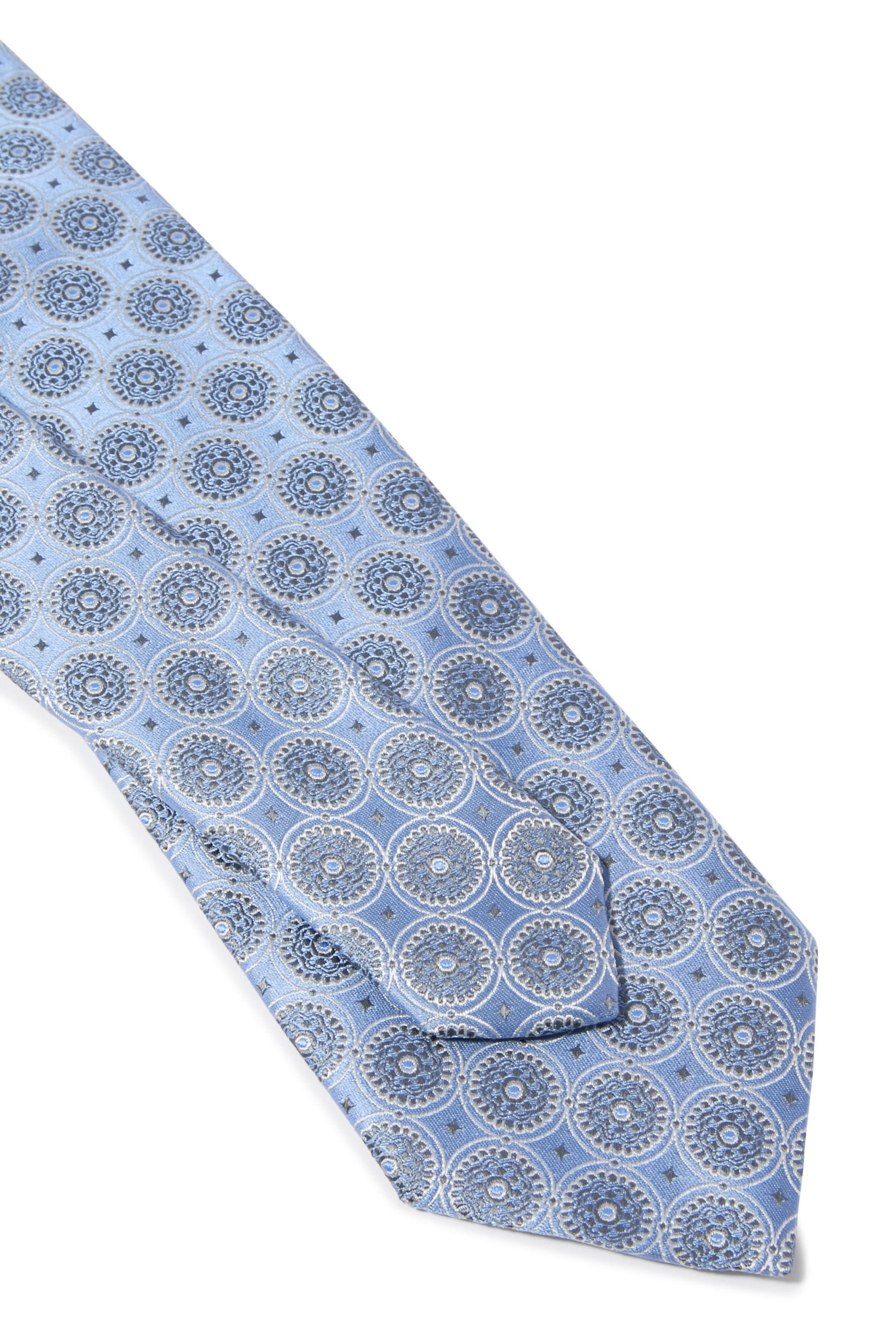 Medallion Woven Silk Tie
