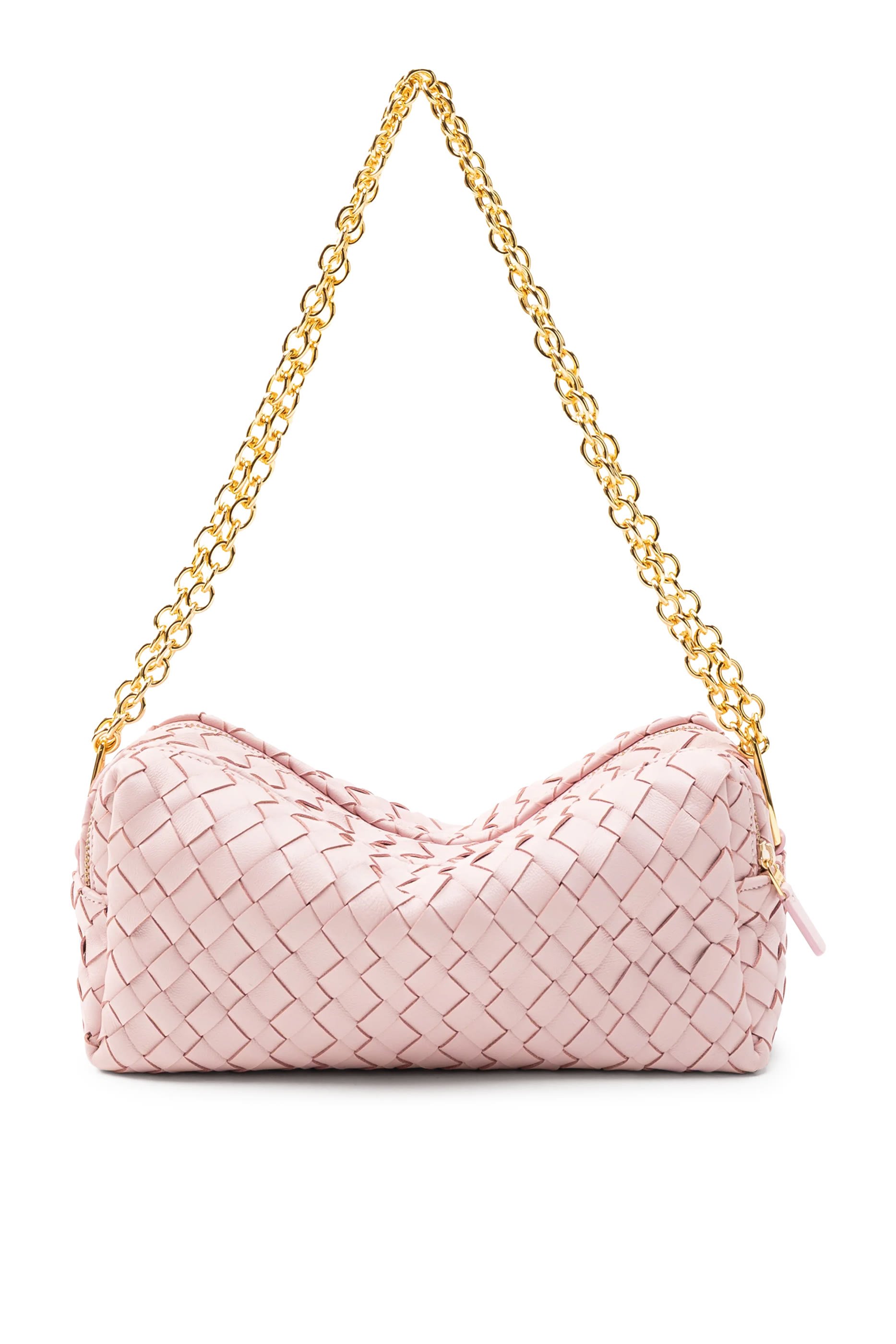 Trousse Chain Woven Leather Bag