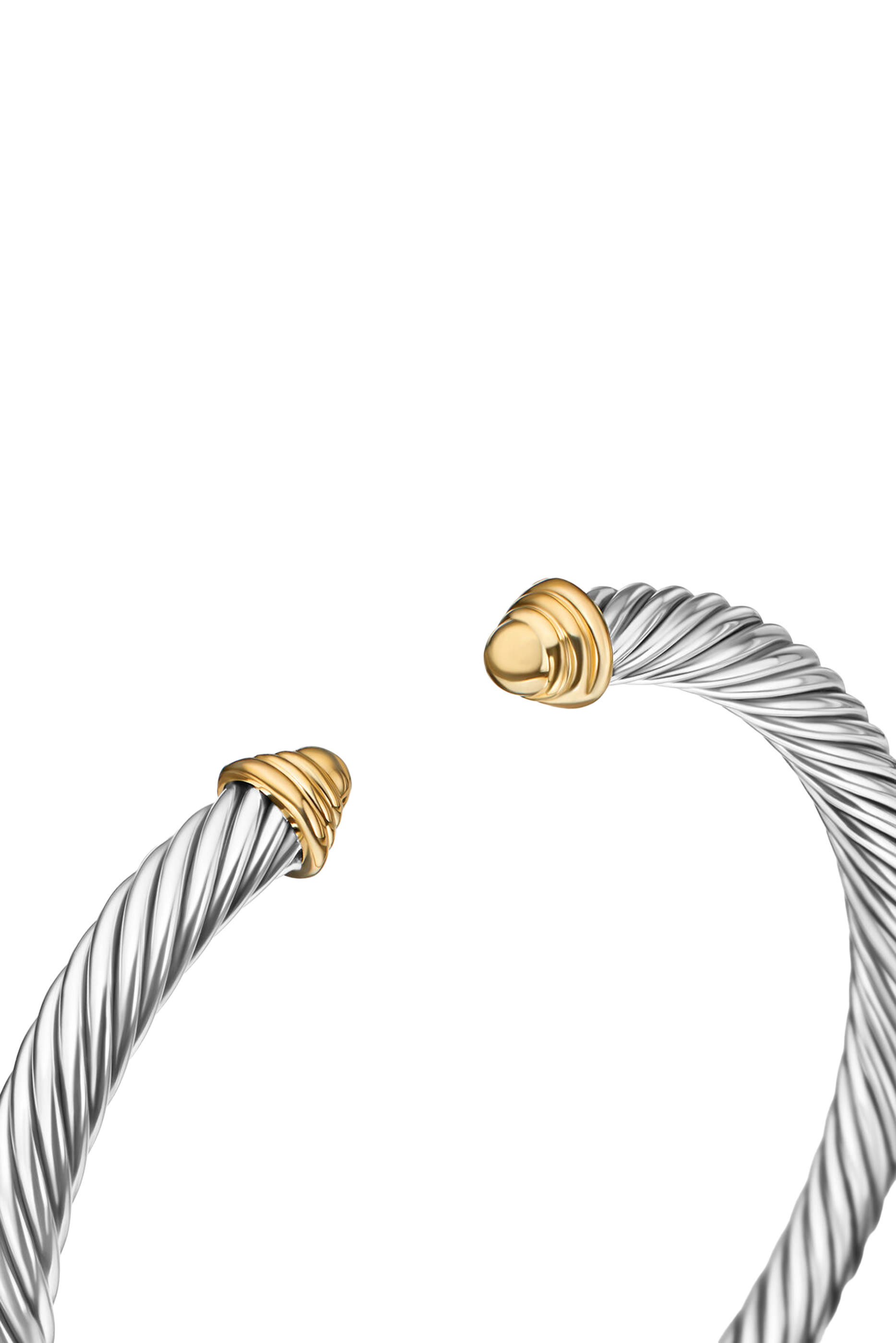 Classic Cable Bracelet, 14k Yellow Gold & Sterling Silver