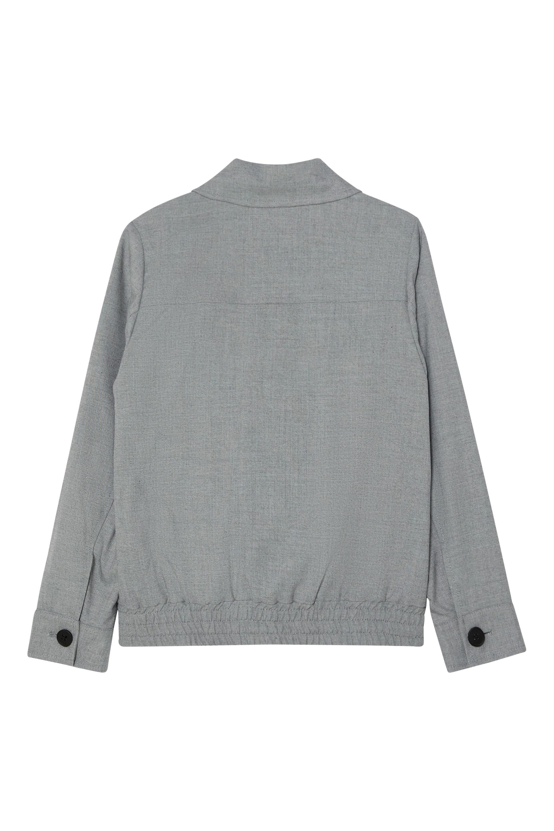 Kids Logo-Patch Button-Up Jacket