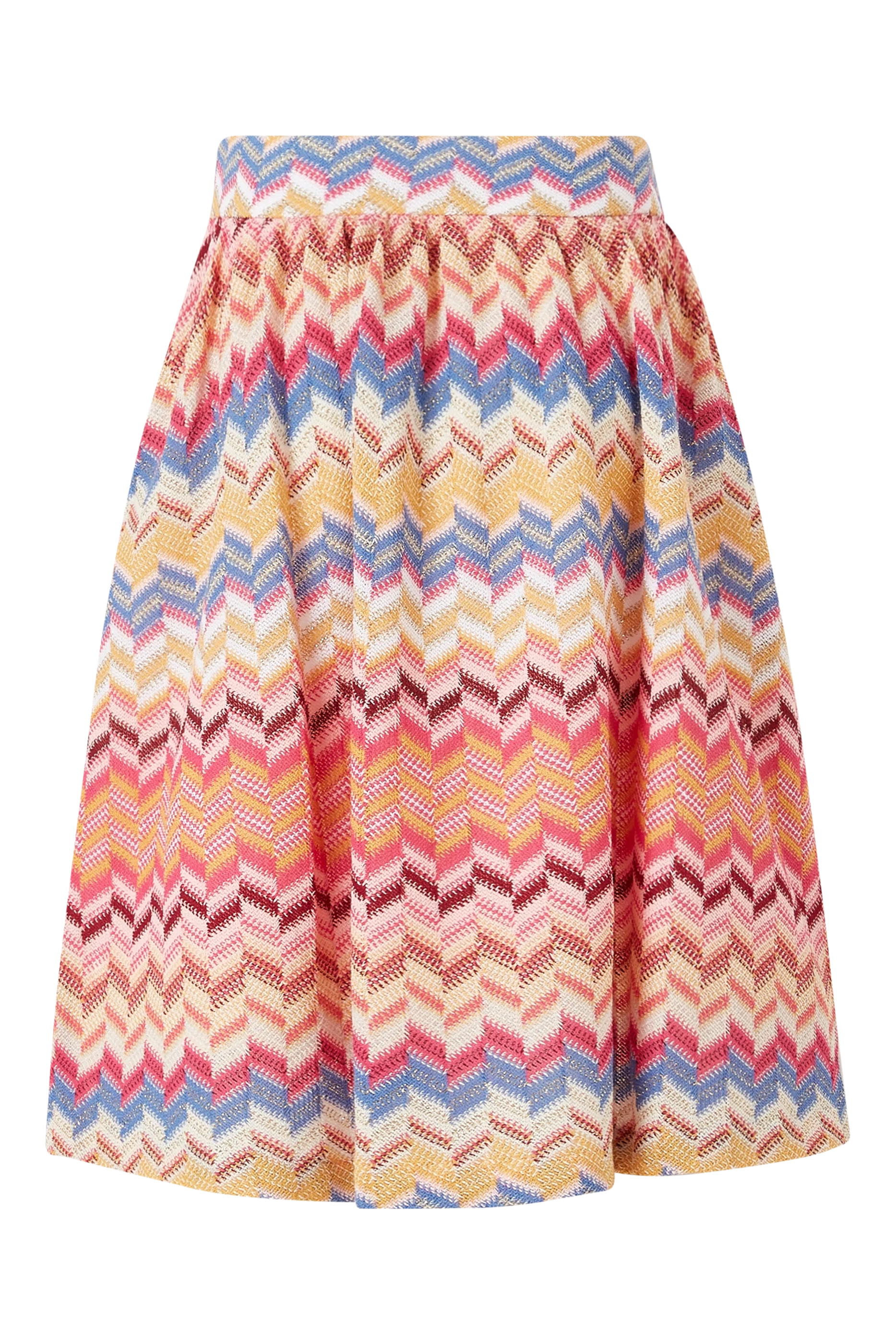 Kids Zig Zag Knit Mini Skirt