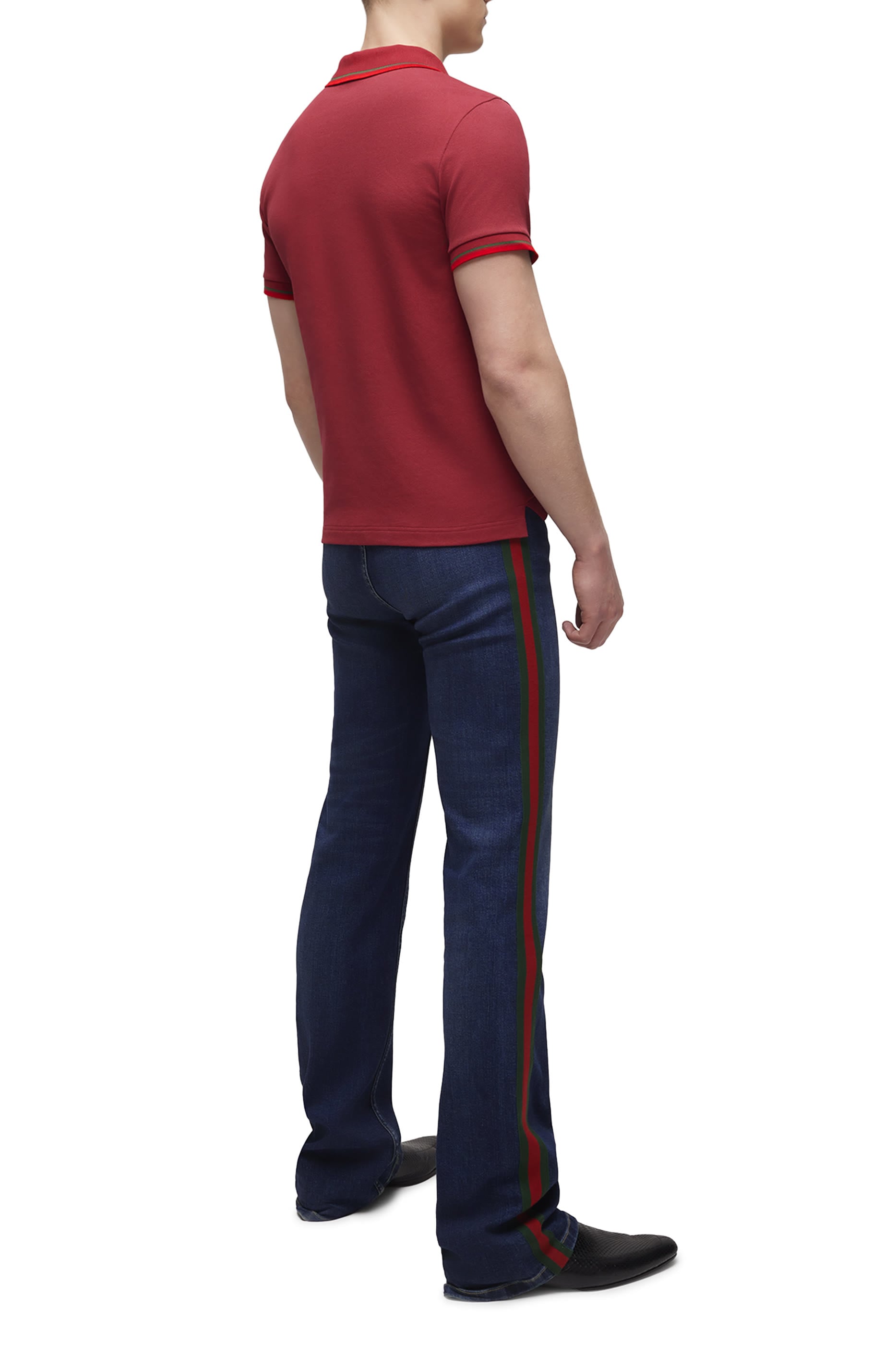 Cotton Piquet Polo Shirt with Embroidery