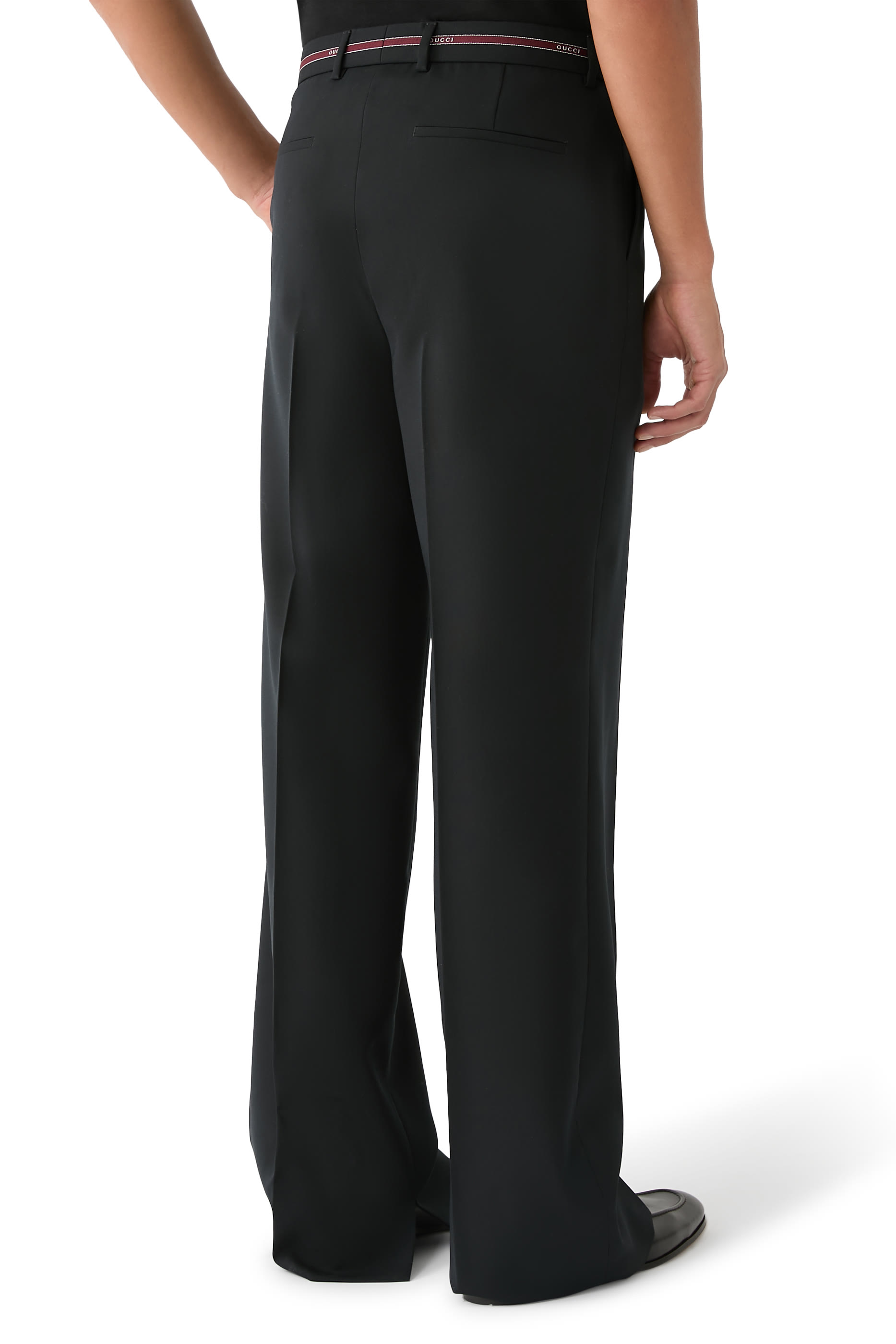 Selvedge Detail  Wool Pants