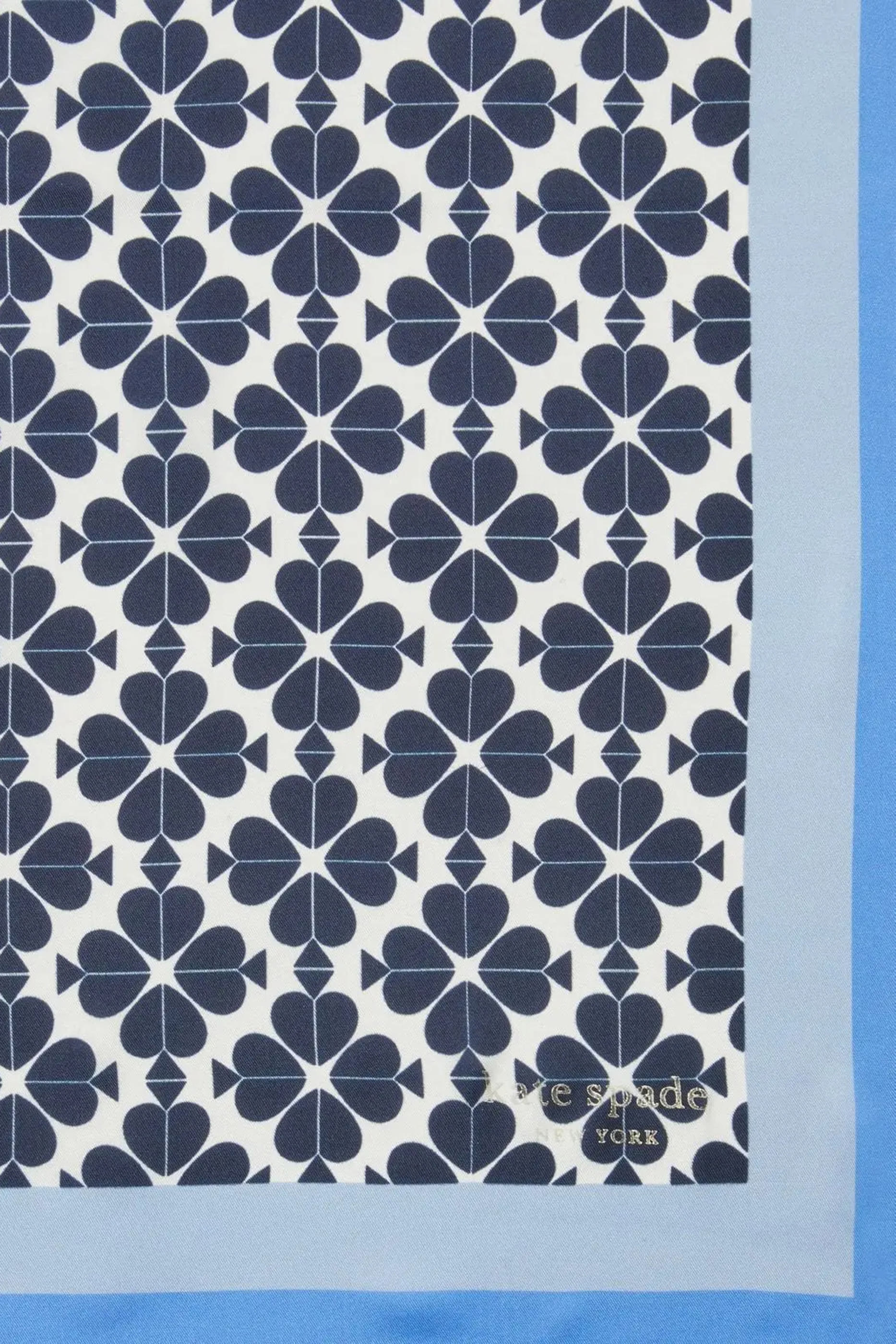 Spade Flower Silk Bandana