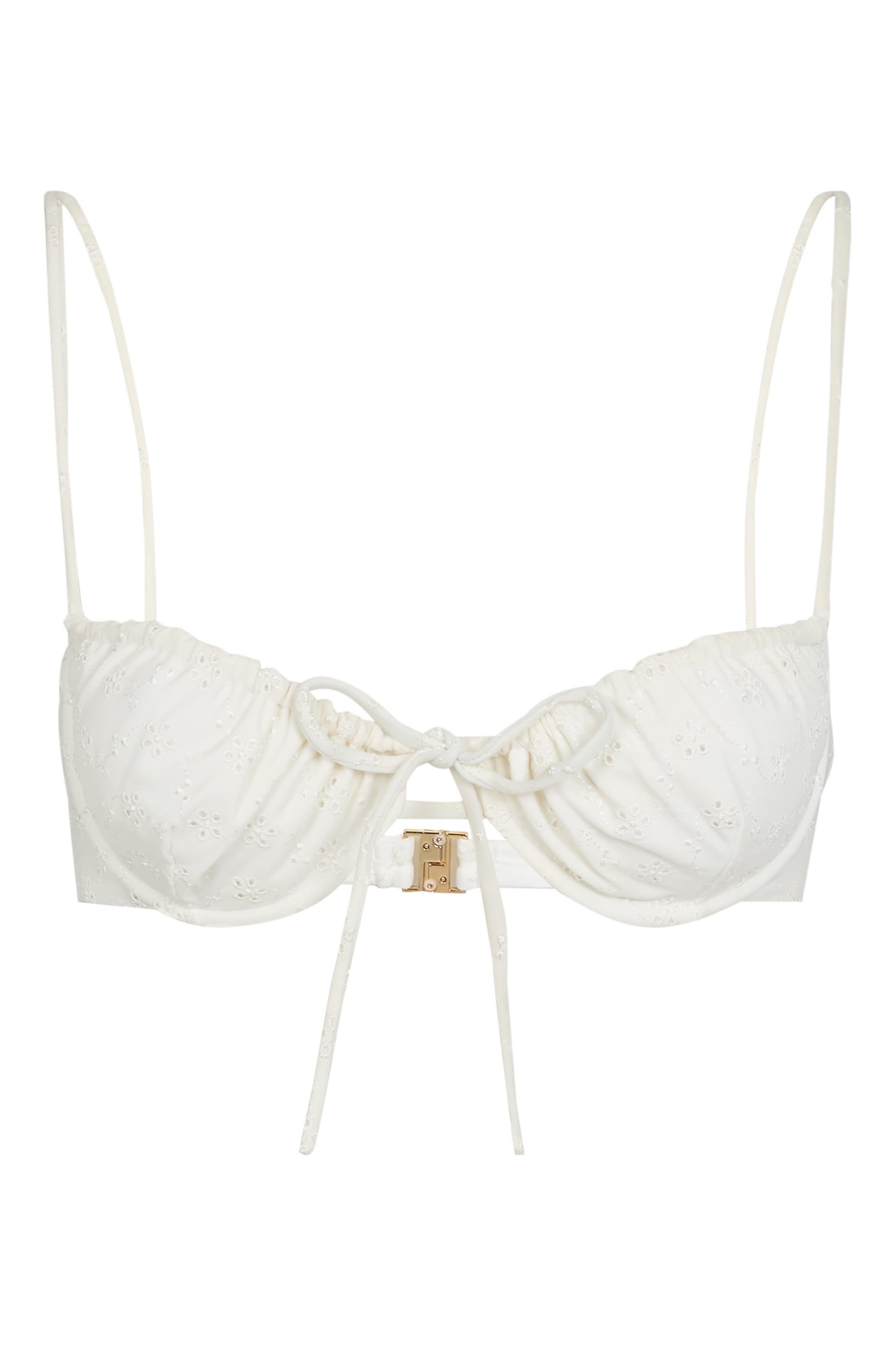 Halo Broderie Anglaise Bikini Top