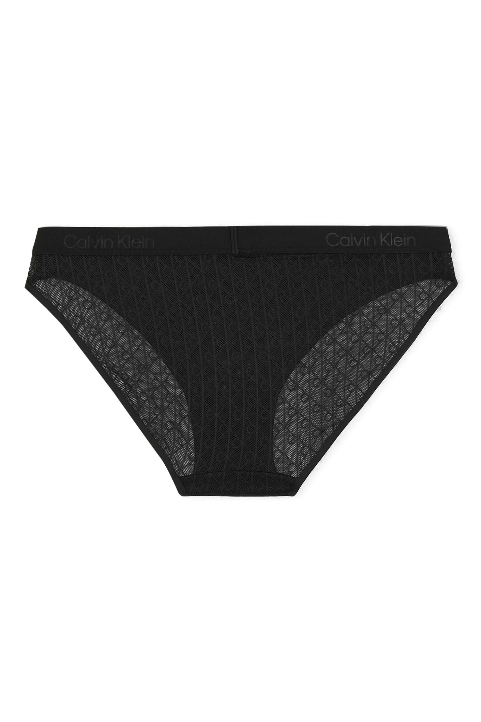 Microfibre Lace Bikini Briefs