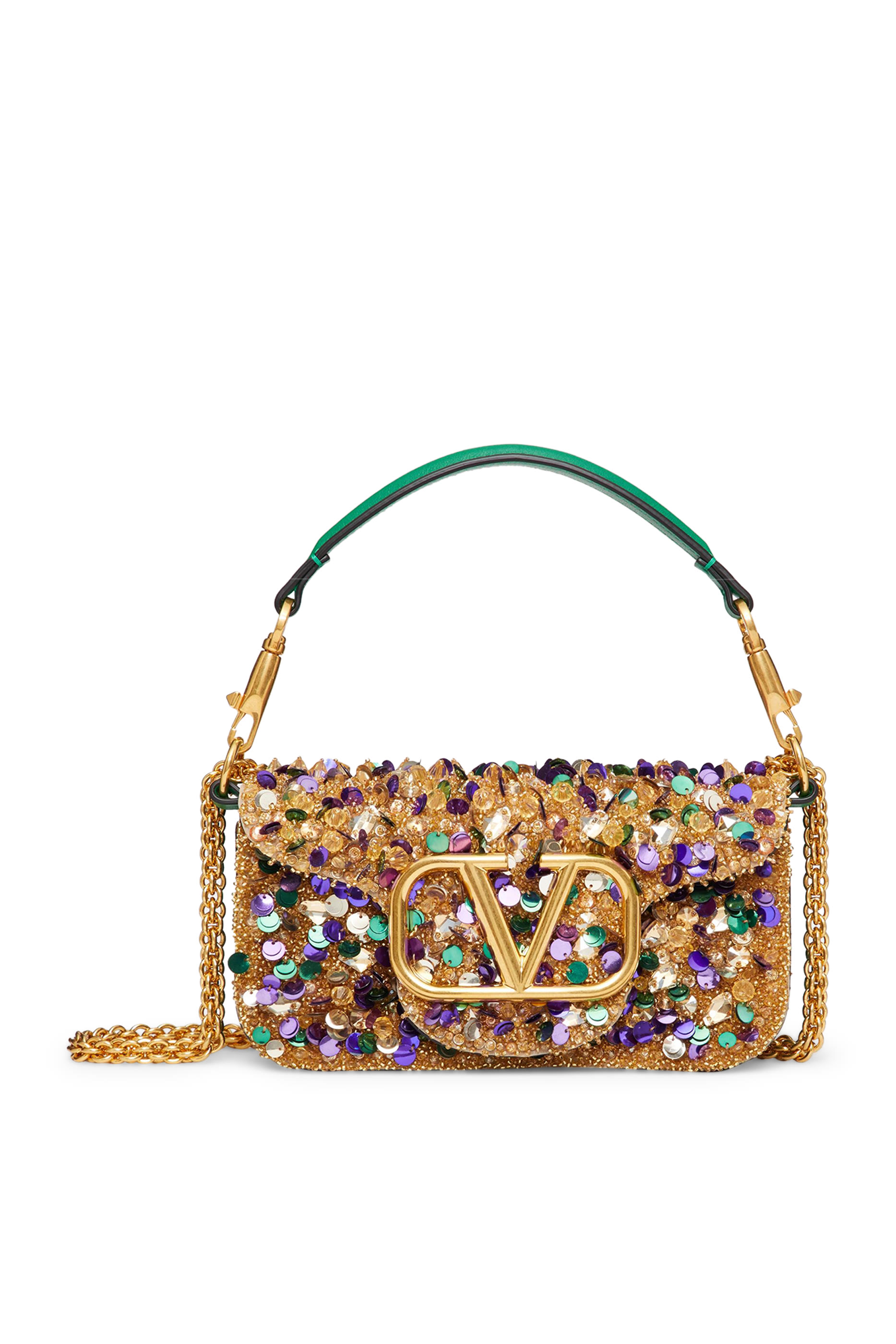 Valentino Garavani Loc&ograve; 3D Embroidery Mini Shoulder Bag