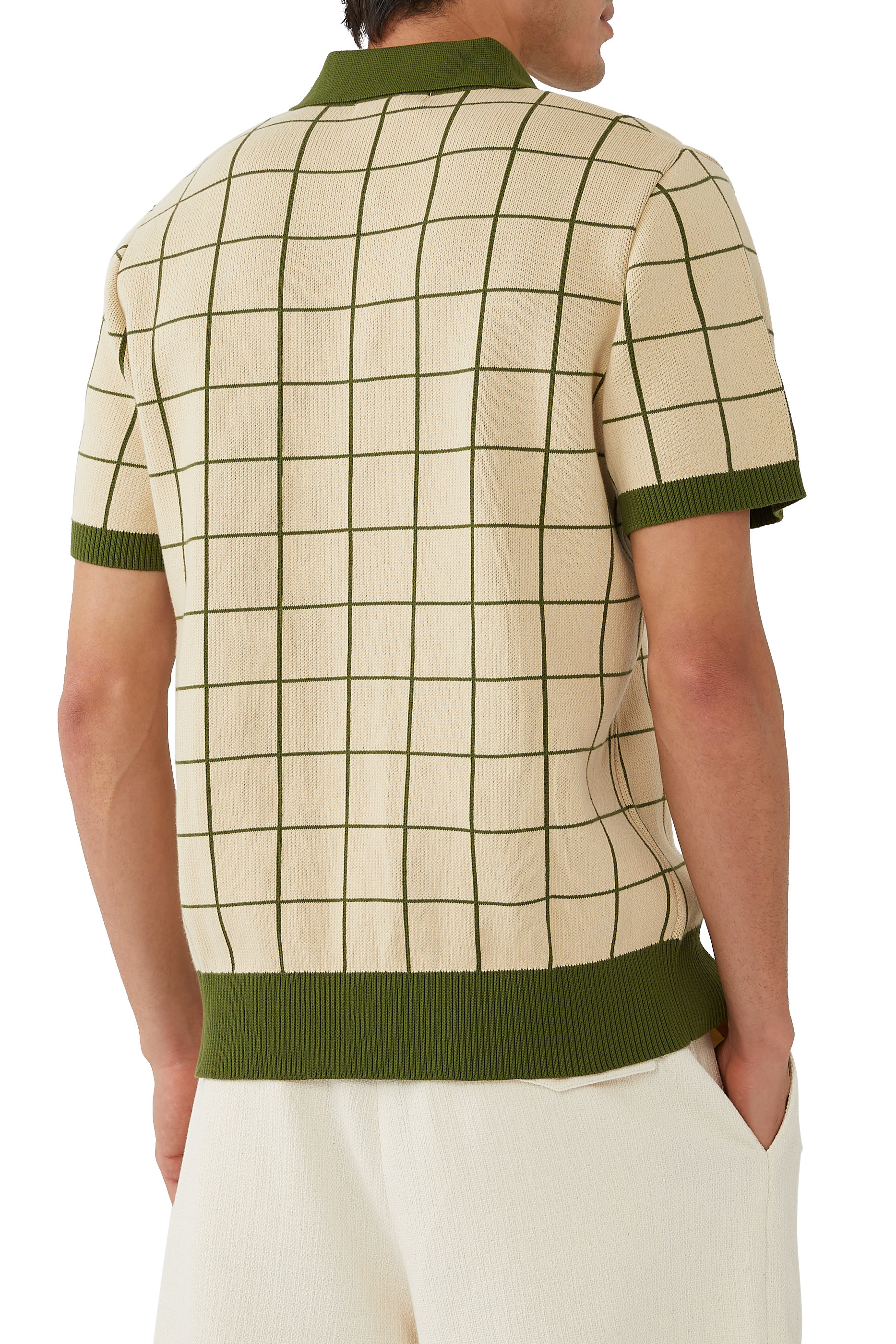 Windowpane Check Polo