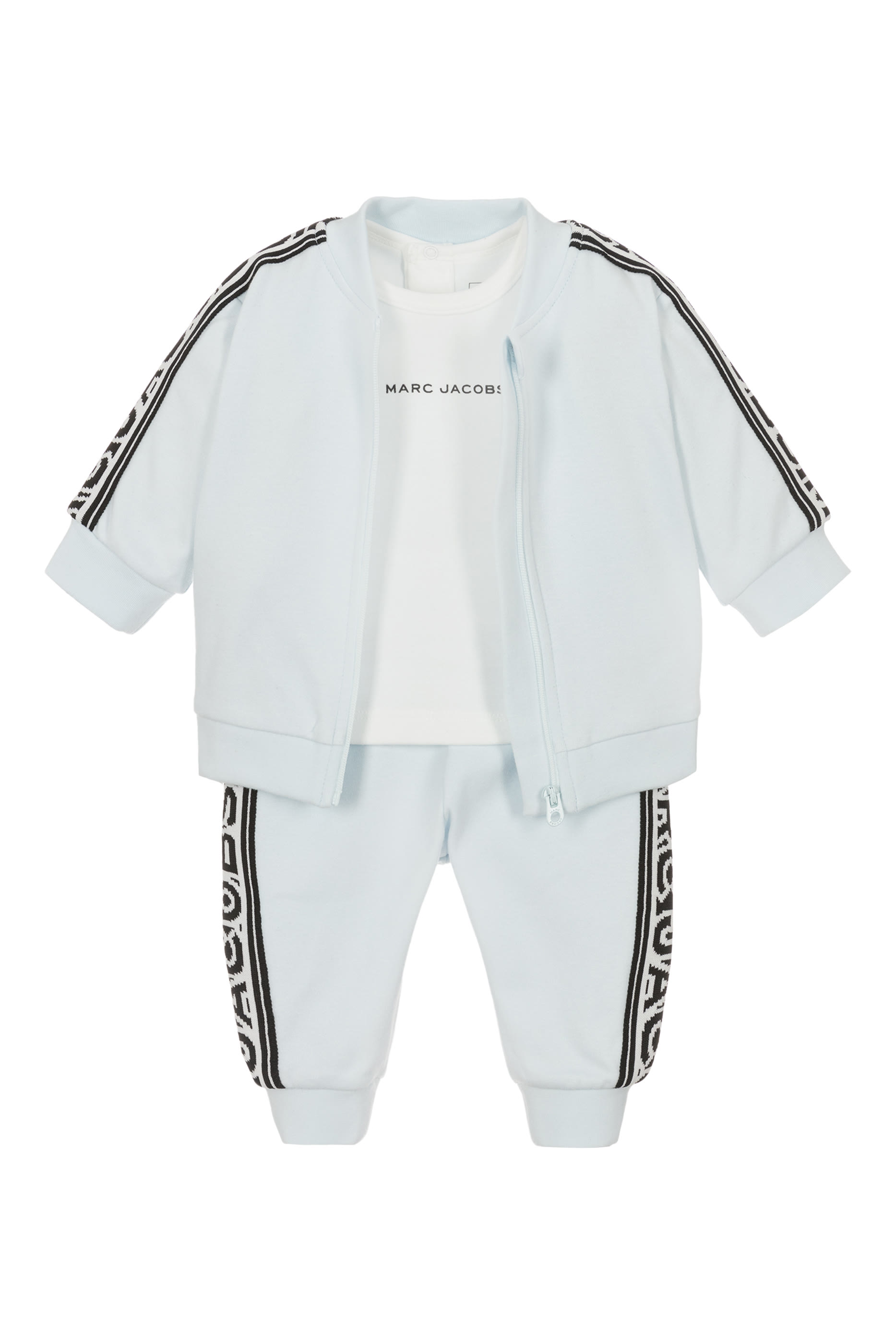 Kids Cotton T-Shirt, Trouser & Cardigan Set