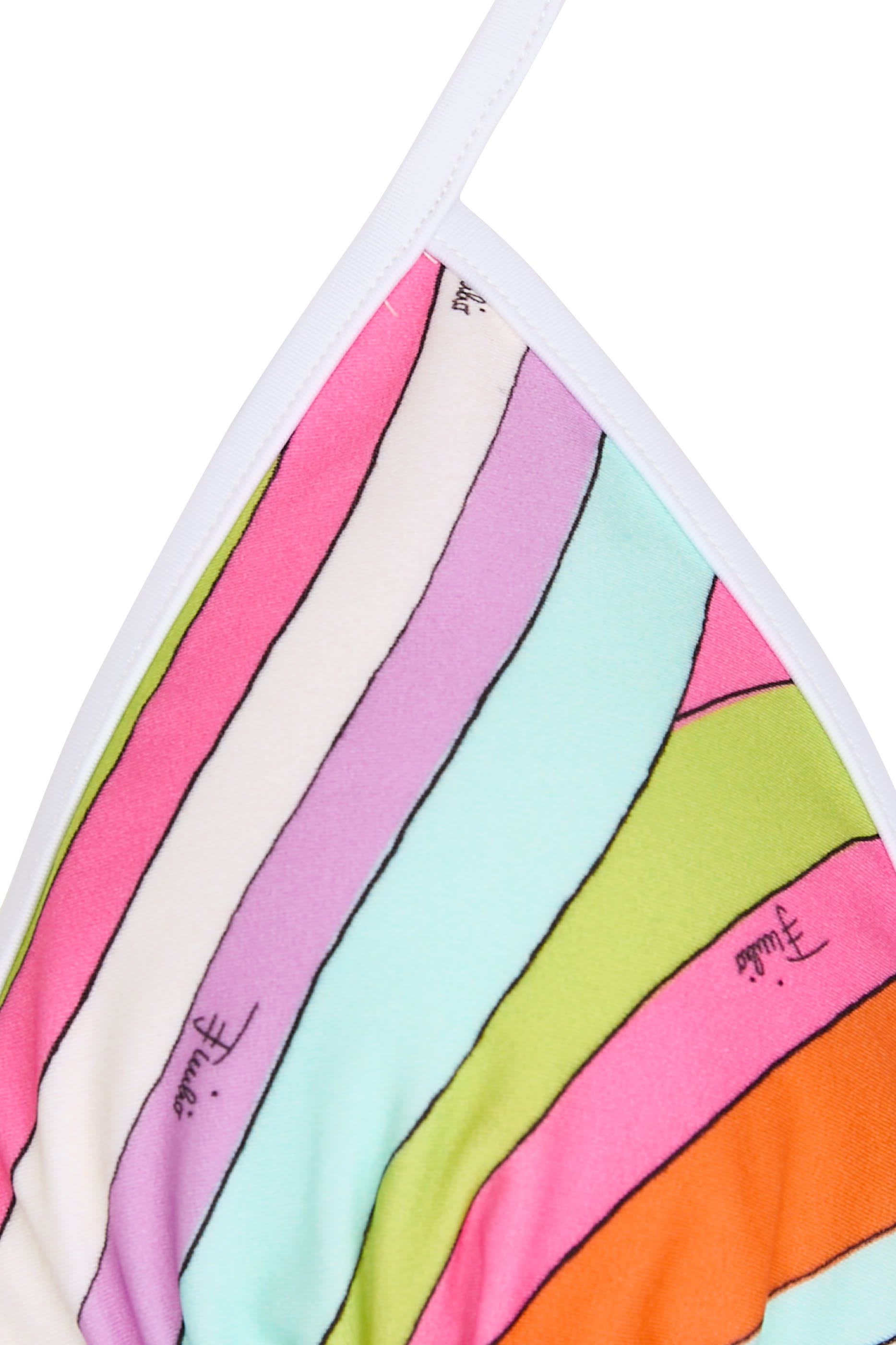 Iride Print Triangle Bikini Top