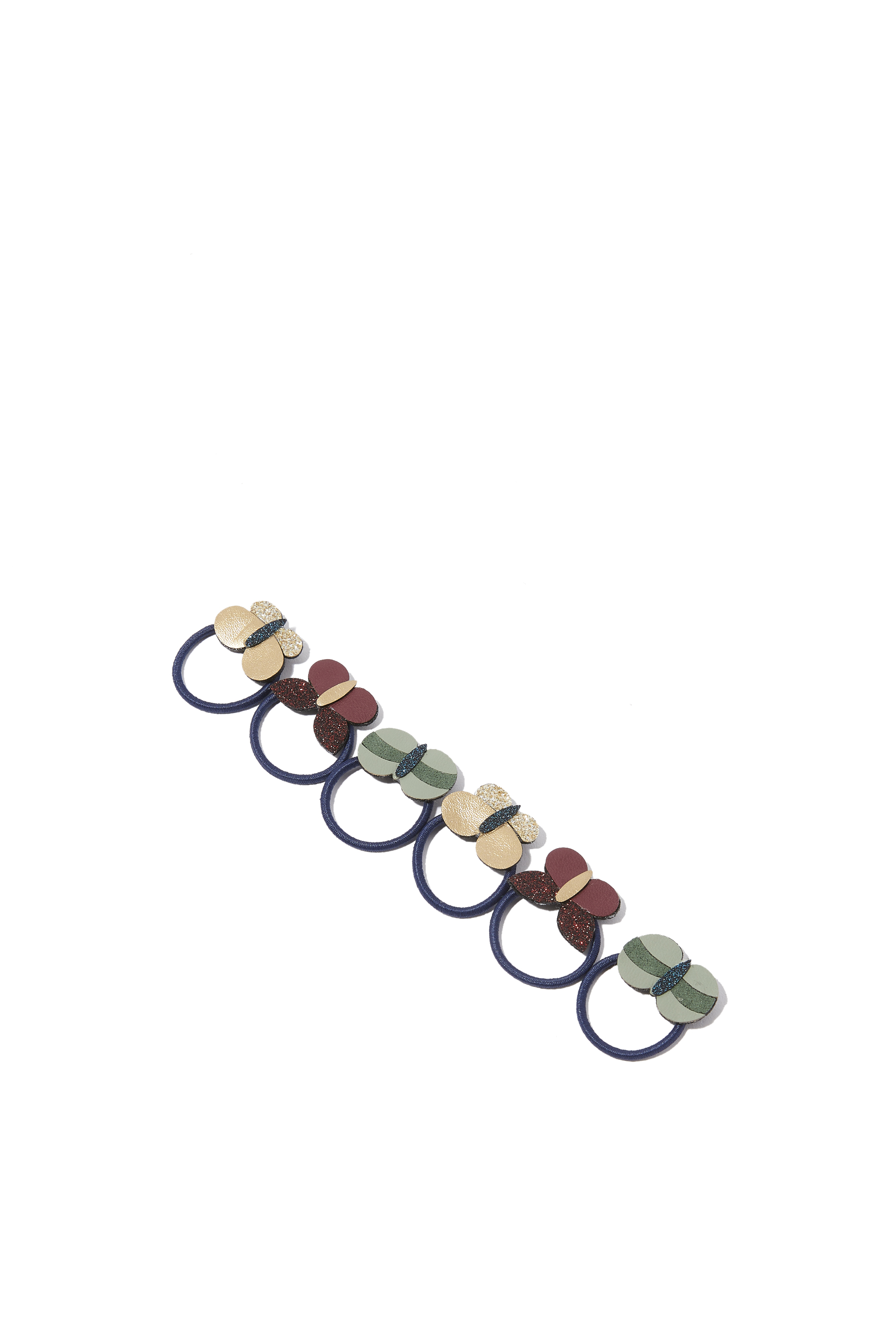 Kids Bonnie Butterfly Pony Ties, Set of 6