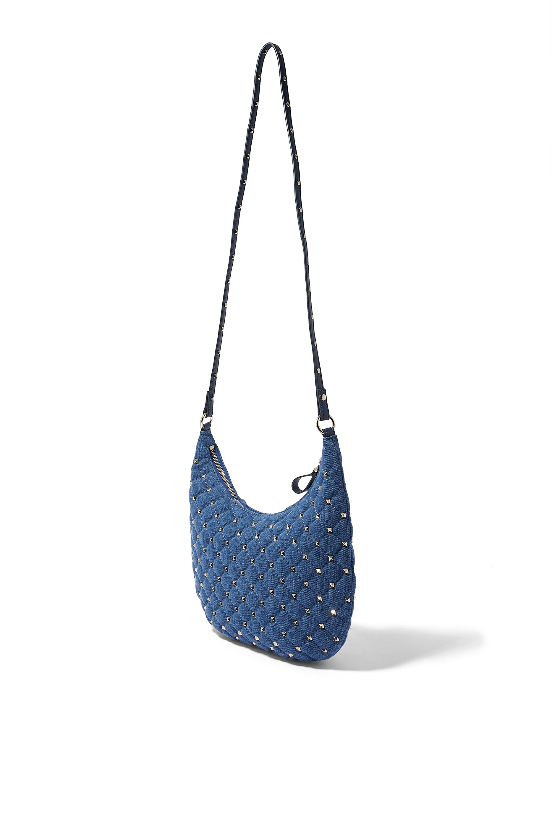 Rockstud Spike Small Hobo Bag