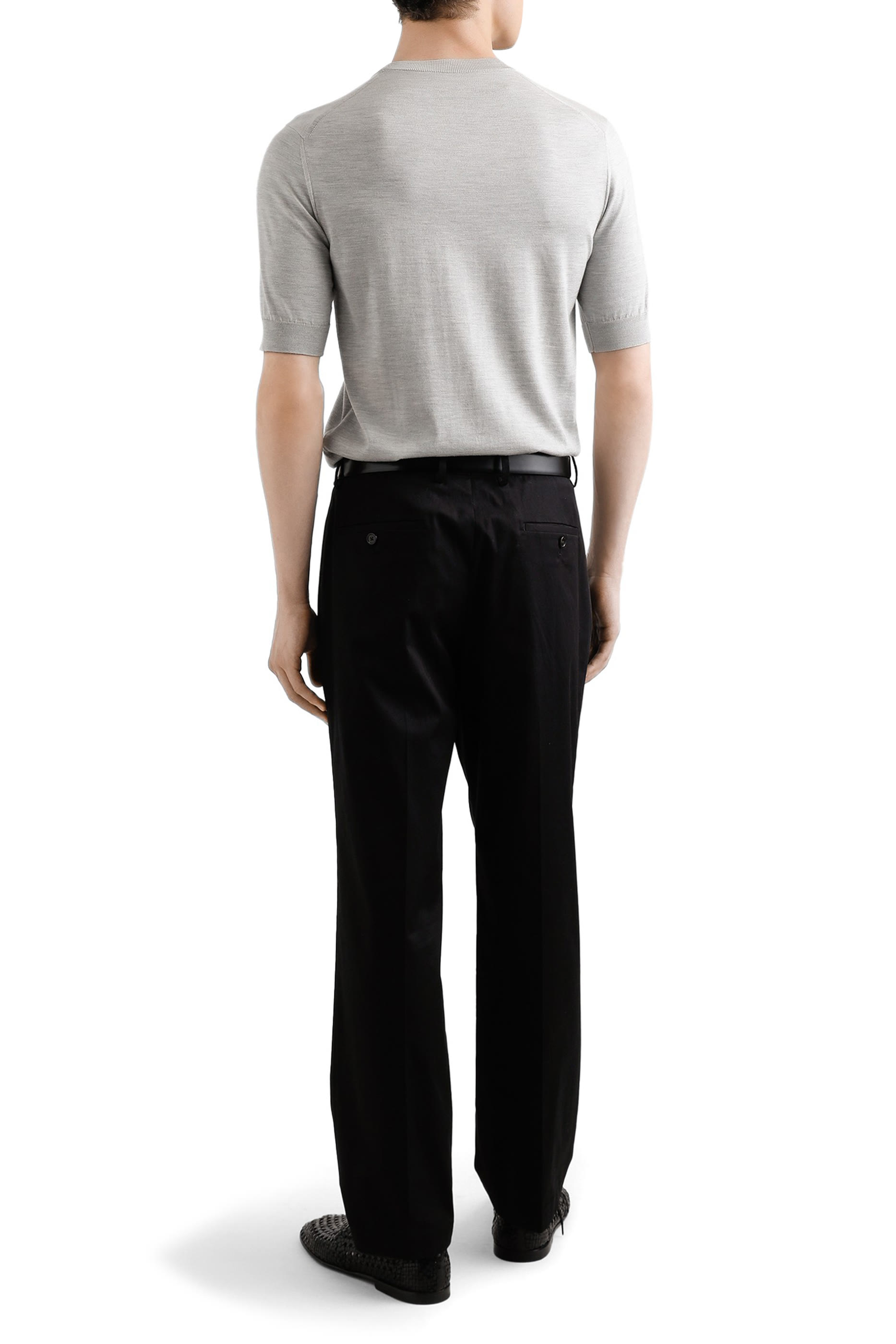 Silk Round-Neck Sweater with DG Embroidery