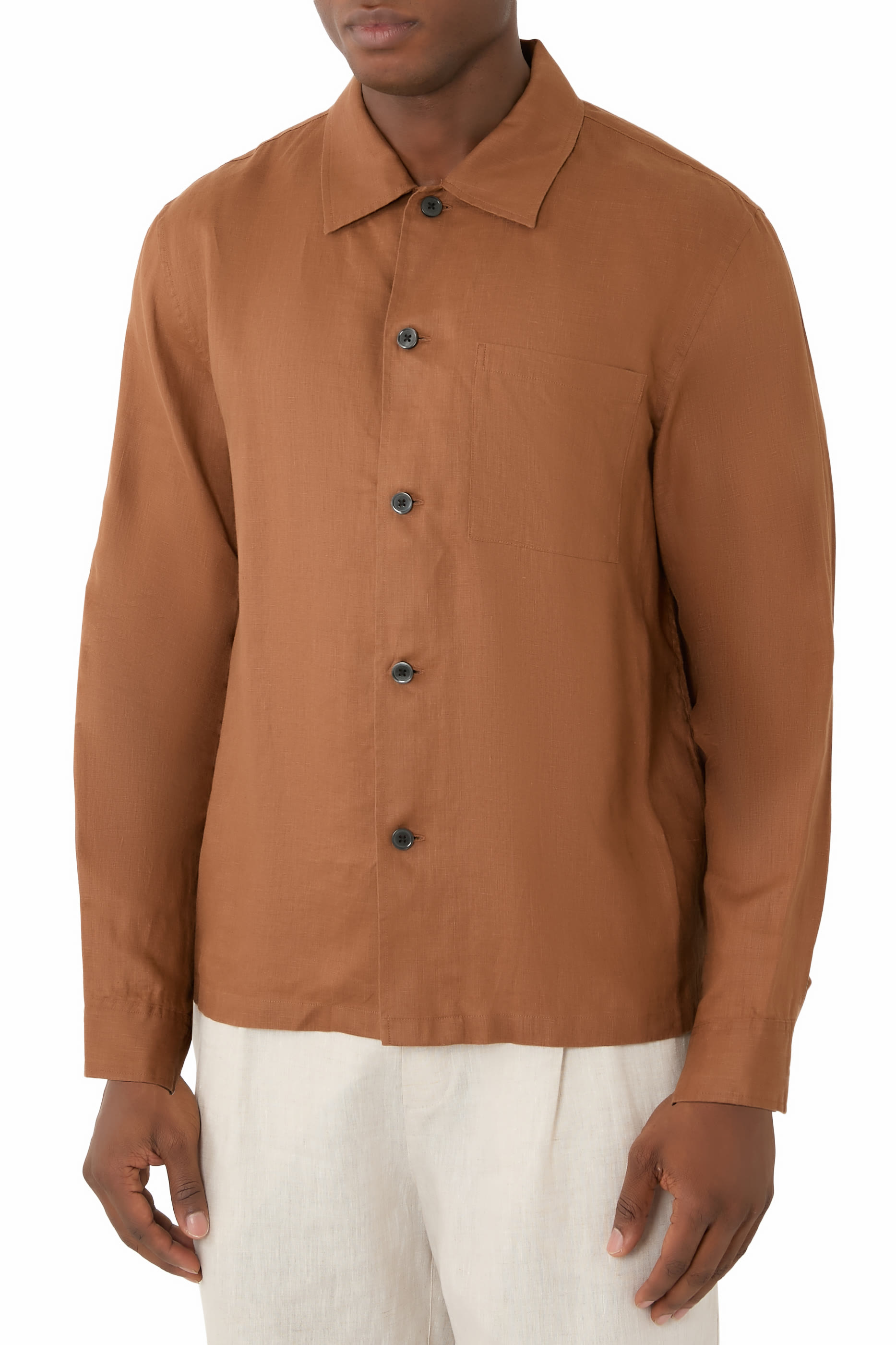 Long Sleeves Shirt in Relaxed Linen