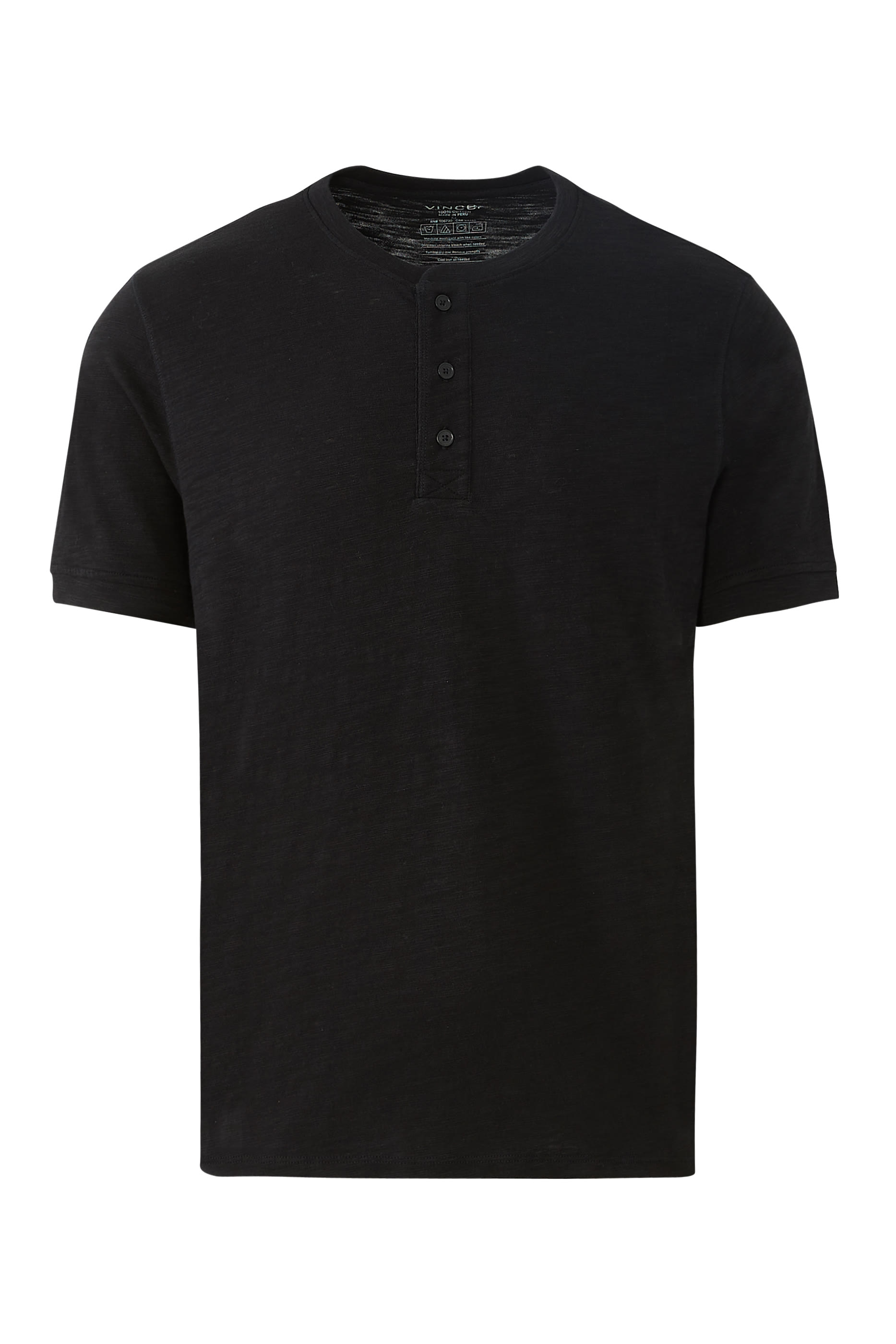 Short Sleeve Cotton Henley Shirt