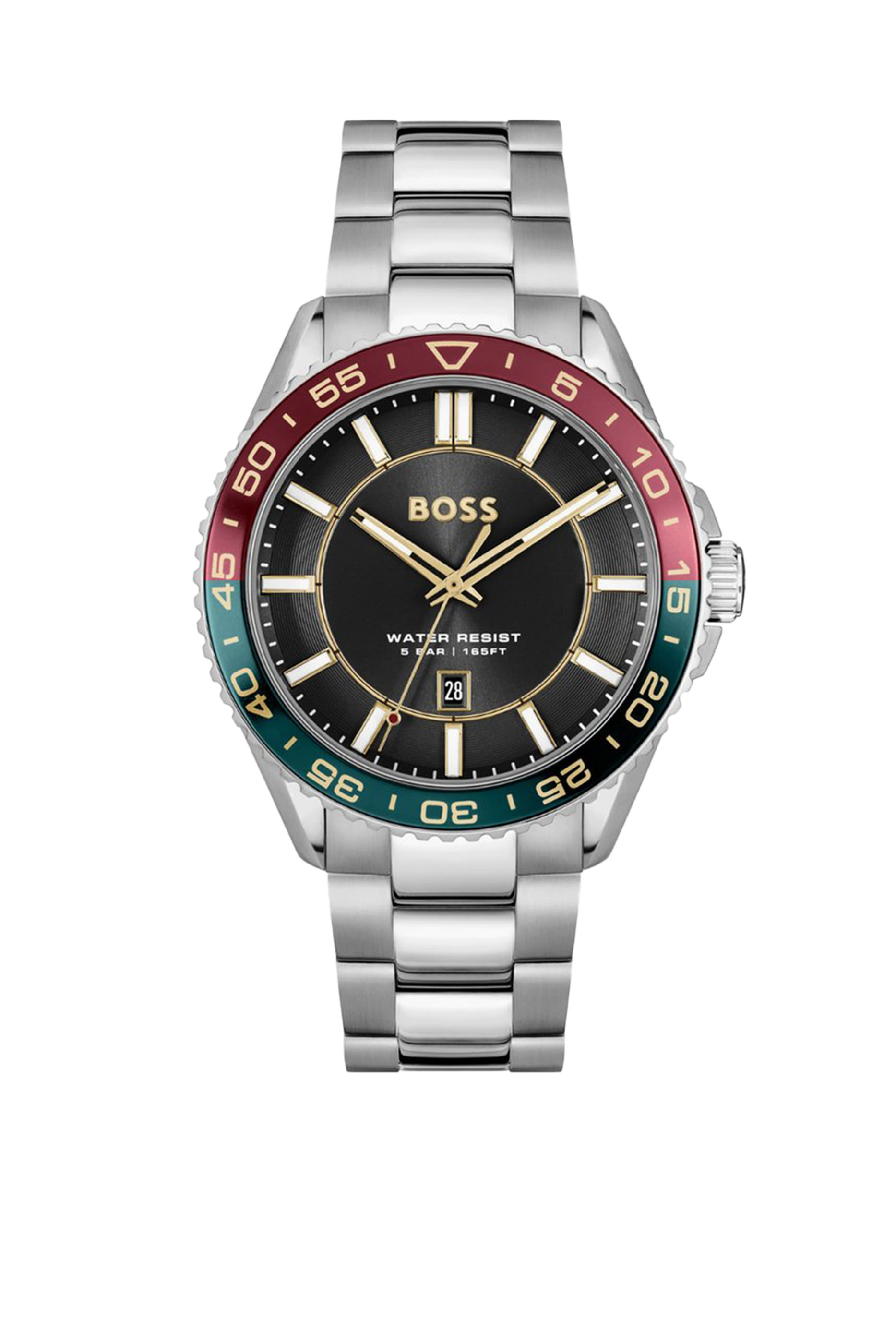 Stainless Steel Rotating Bezel Watch