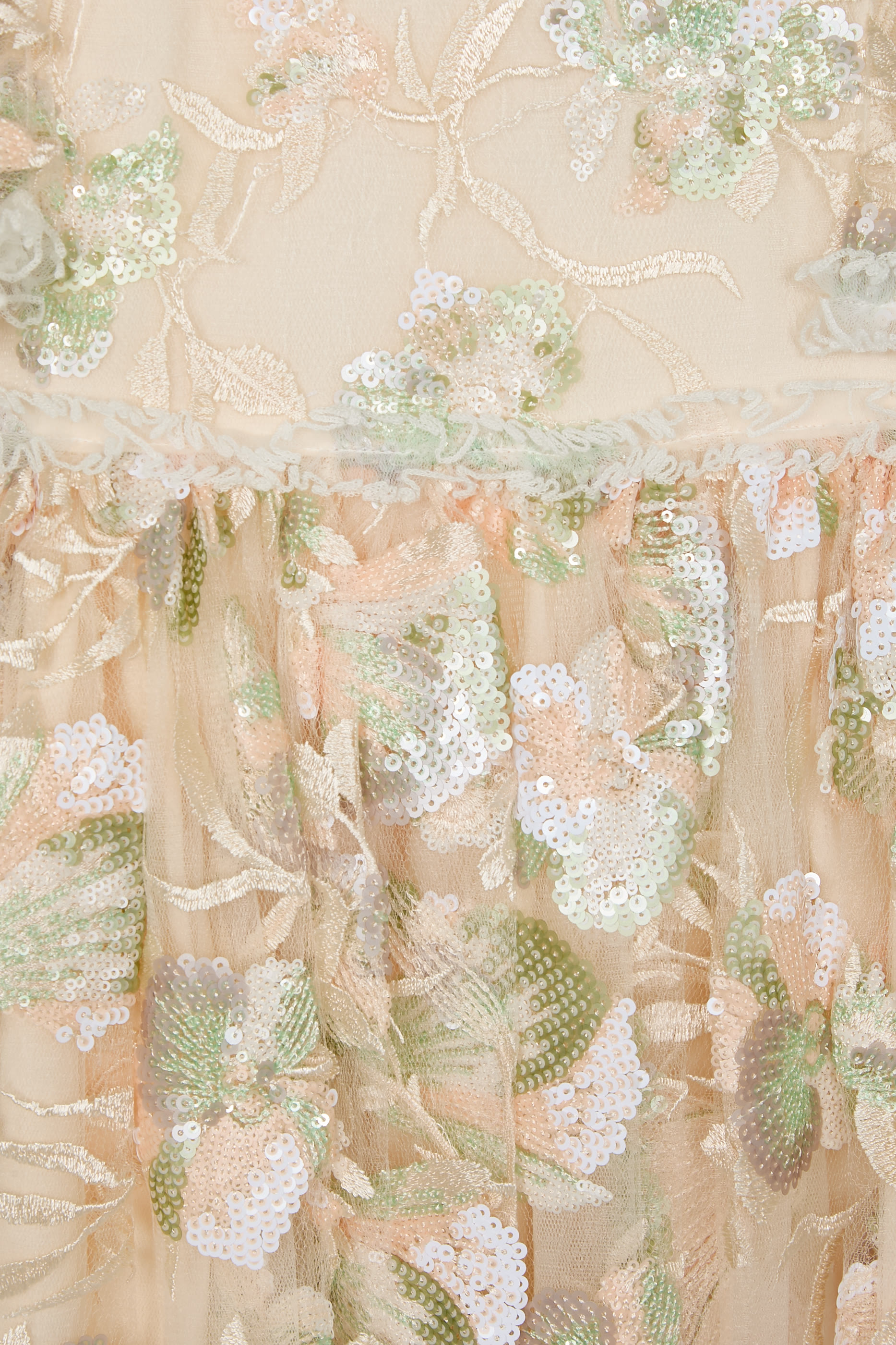 Kids Sequins Floral Dress