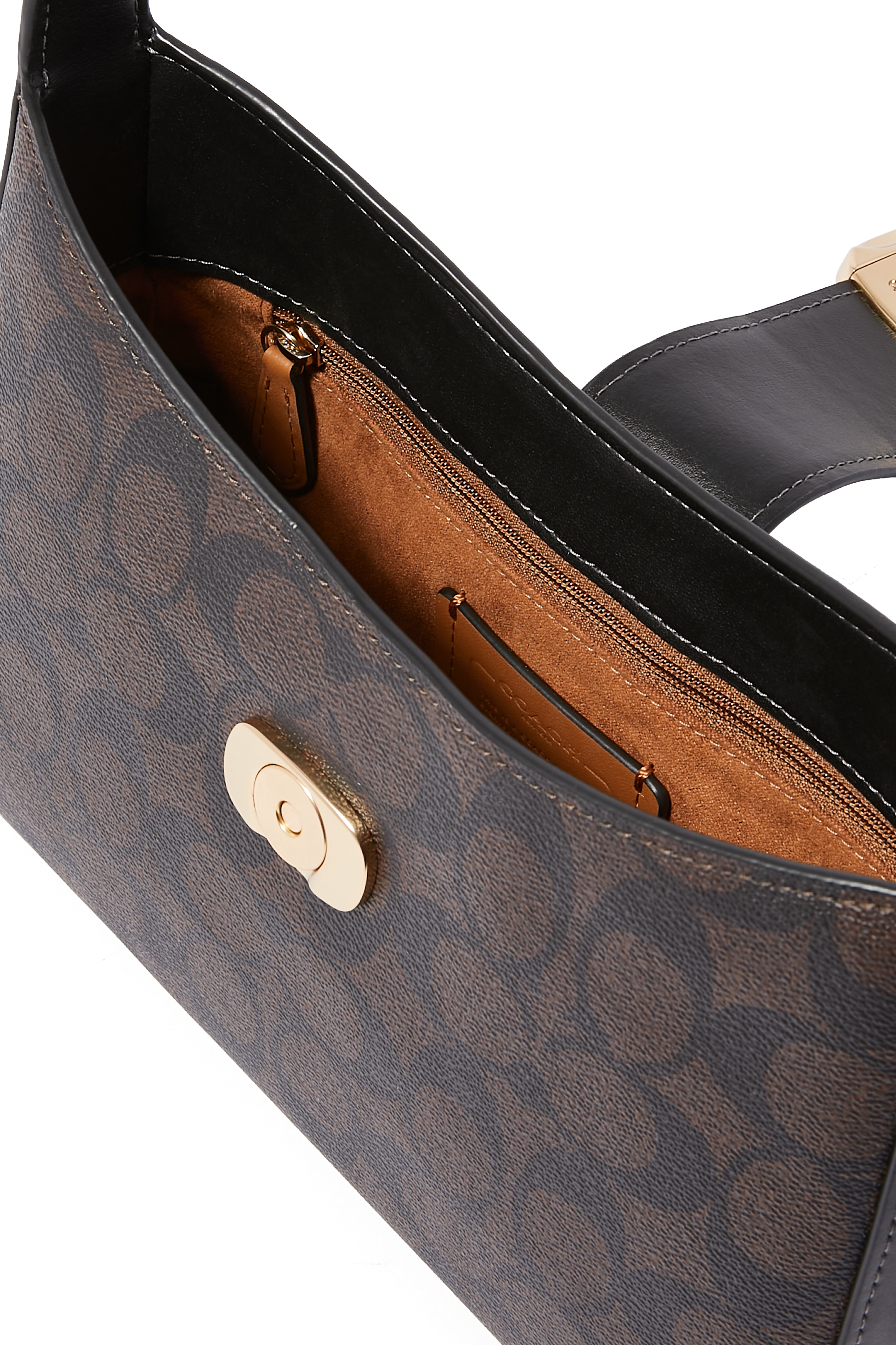 Eliza Signature Canvas Shoulder Bag