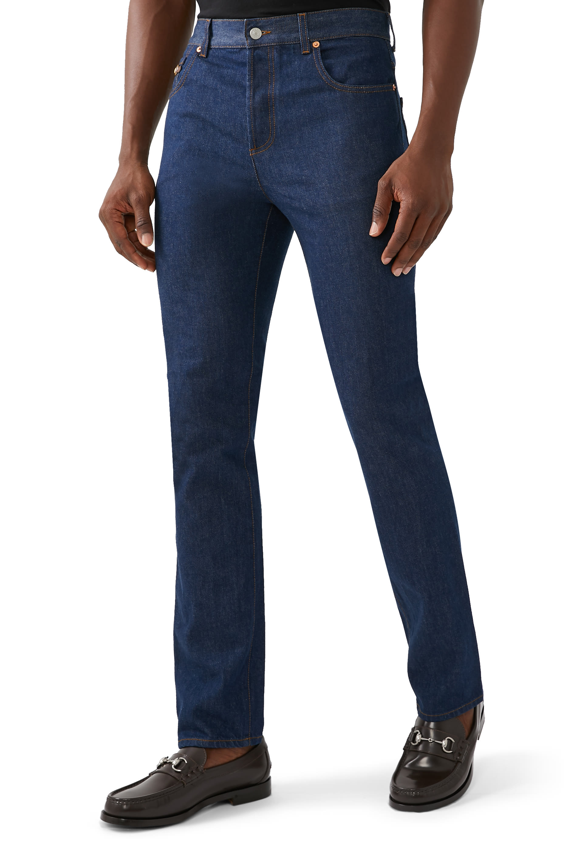 Horsebit-Detail Jeans