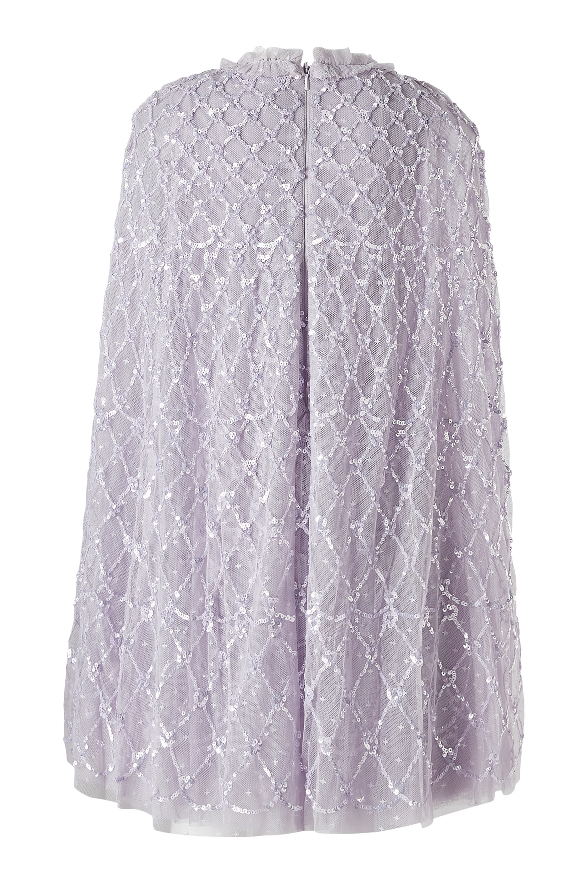 Kids Heart Lattice Cape Dress