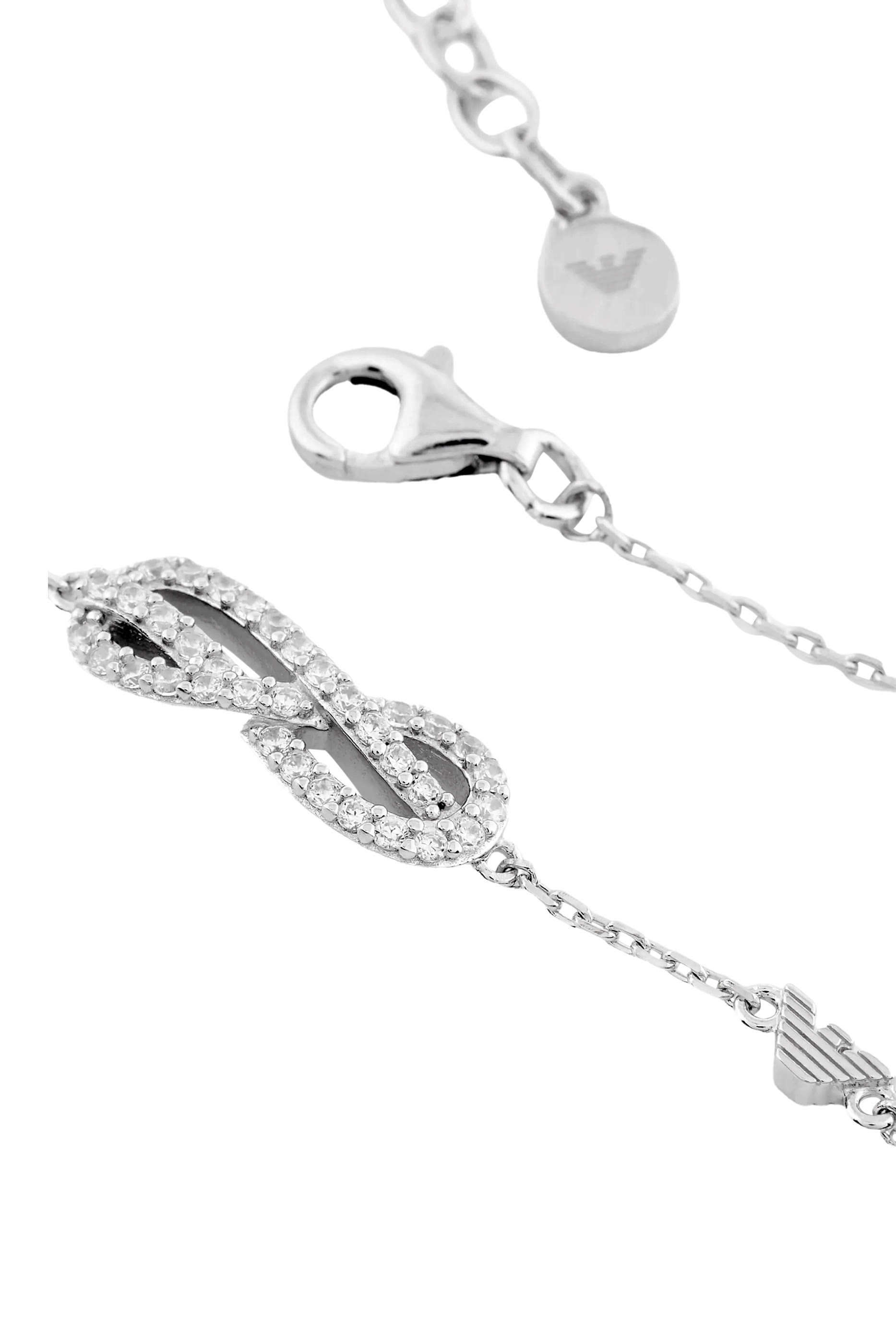 Sentimental Station Bracelet, Sterling Silver & Cubic Zirconia