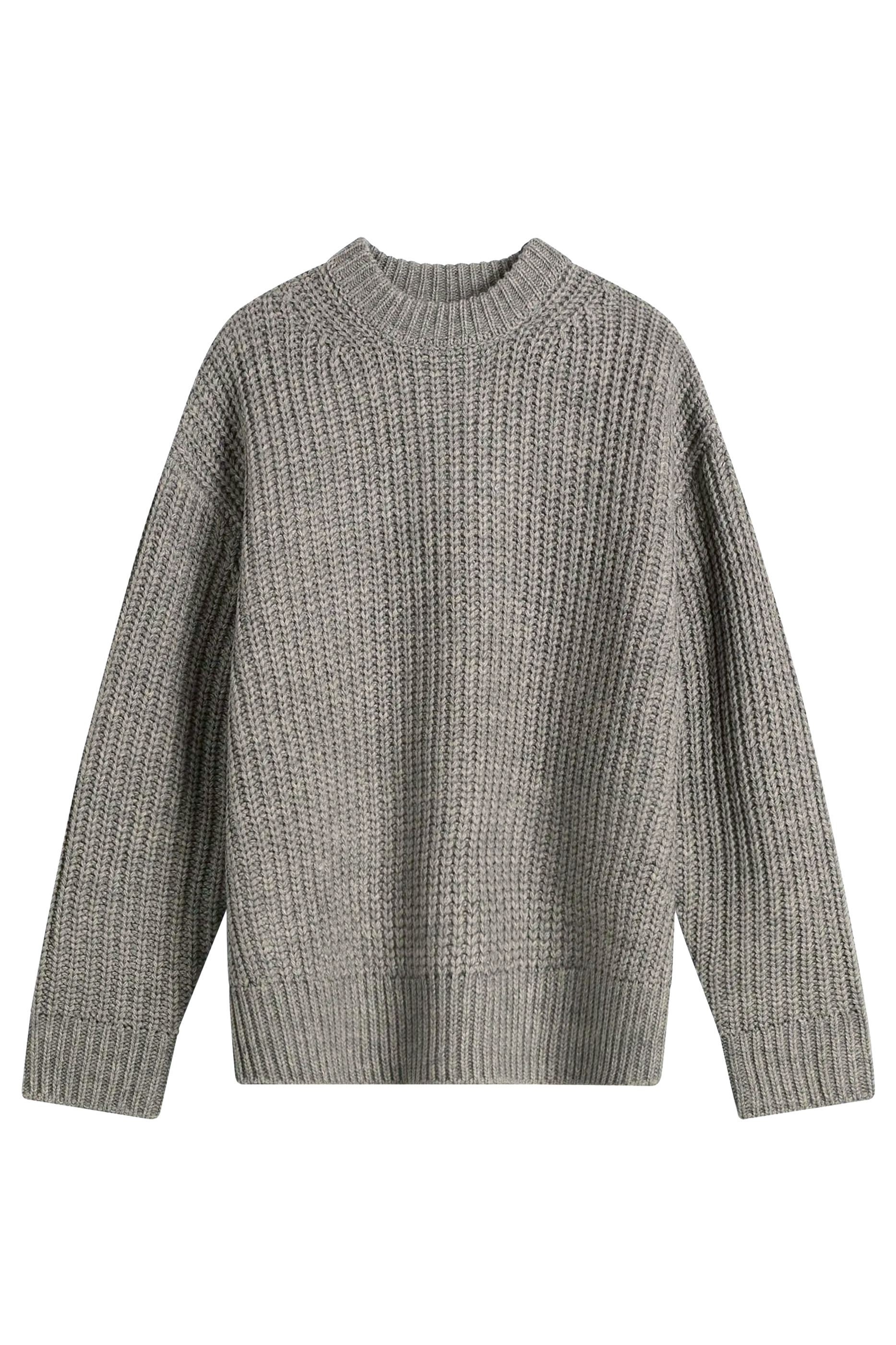 Chunky Rib Knit Crewneck 