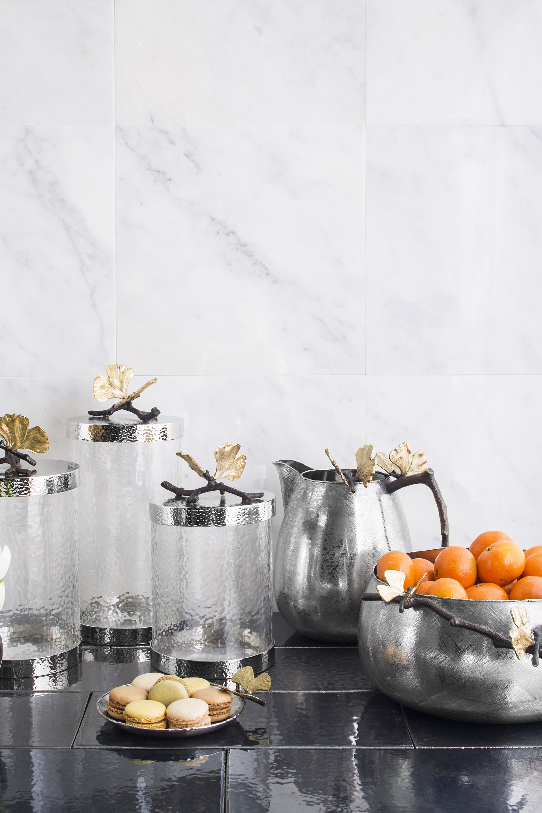 Butterfly Ginkgo Kitchen Canister Large