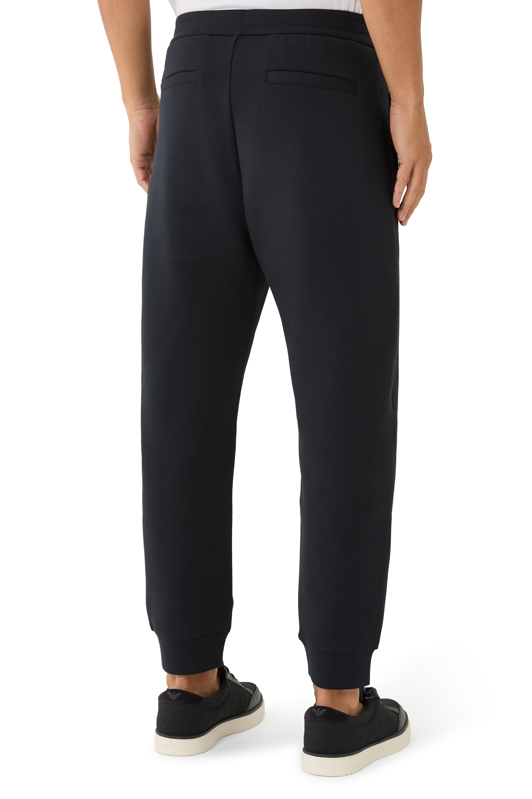 Embroidered EA Logo Double-Jersey Joggers