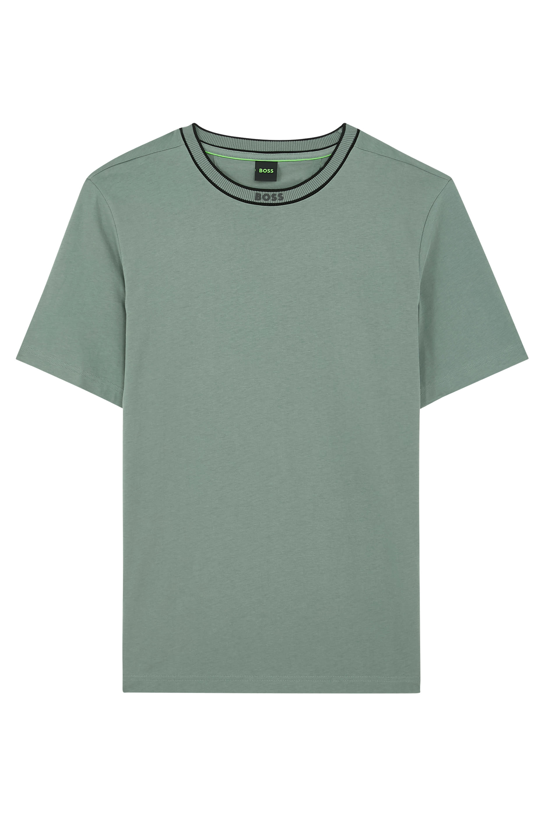 Logo Stripe Collar T-Shirt