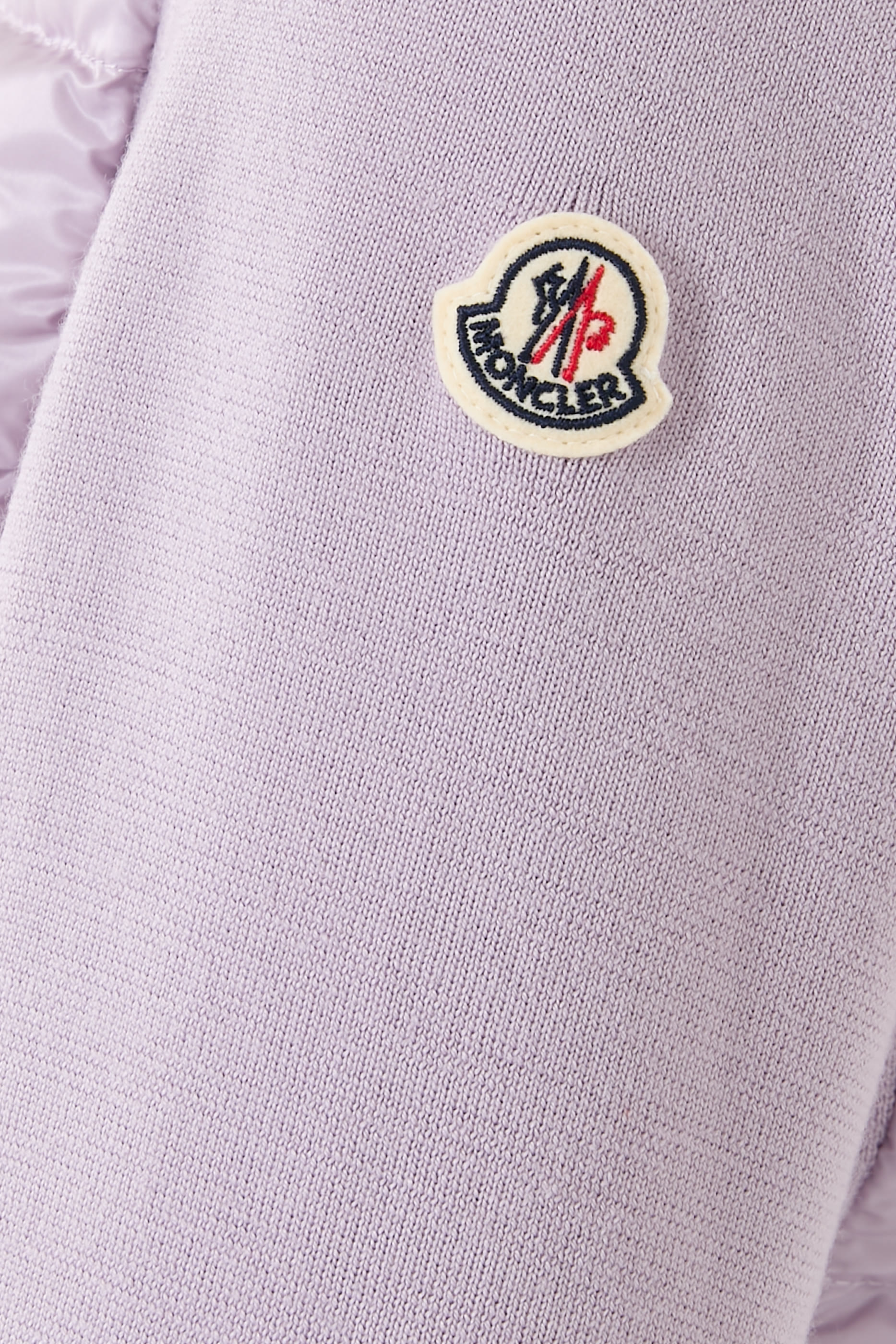  Padded Wool Zip-Up Cardigan