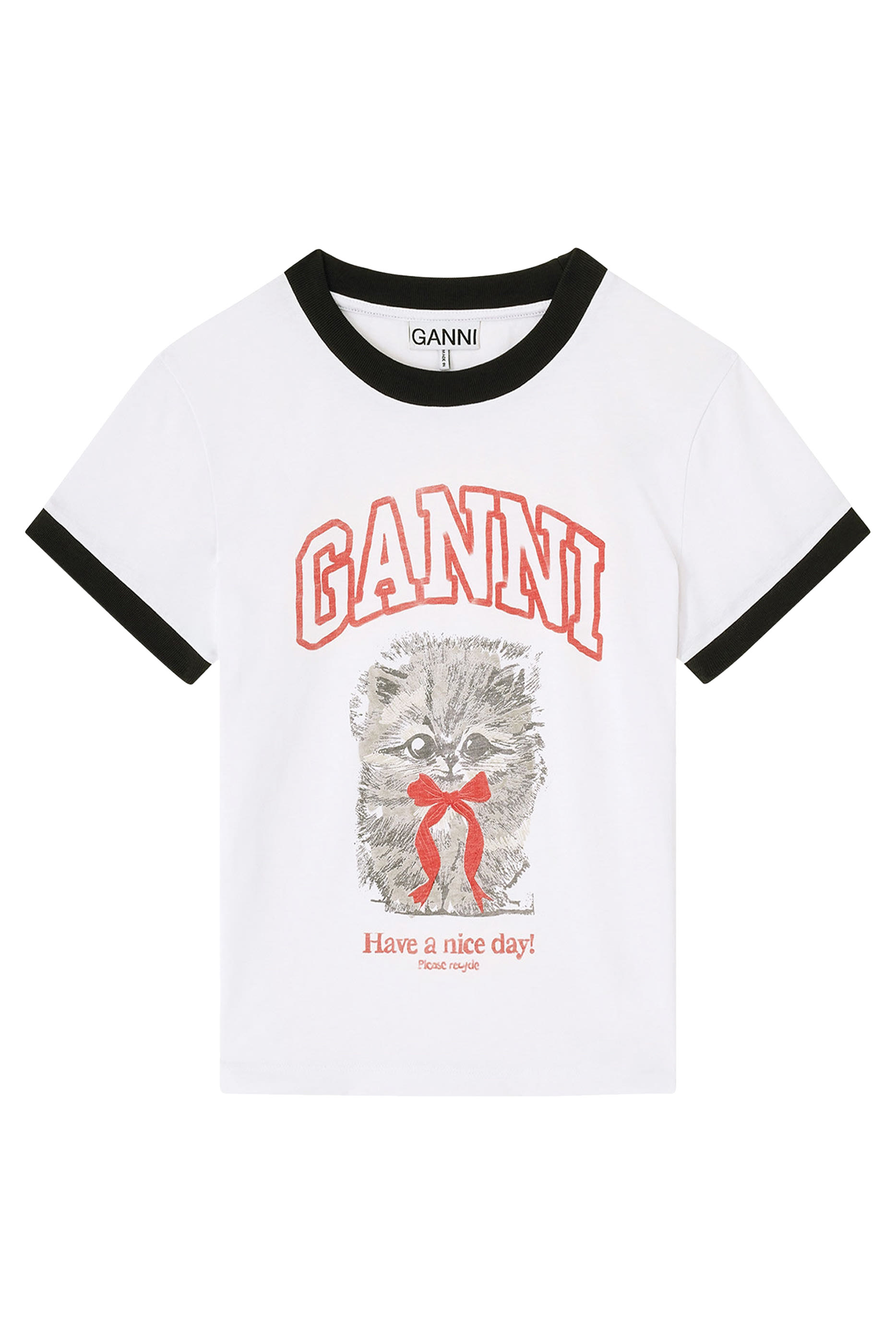 Cropped Kitty T-shirt