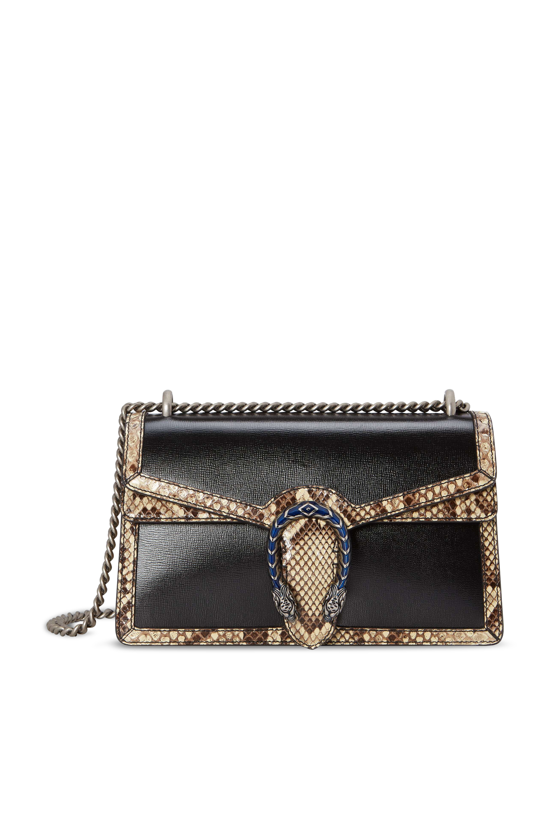 Dionysus Small Shoulder Bag With Python Trim