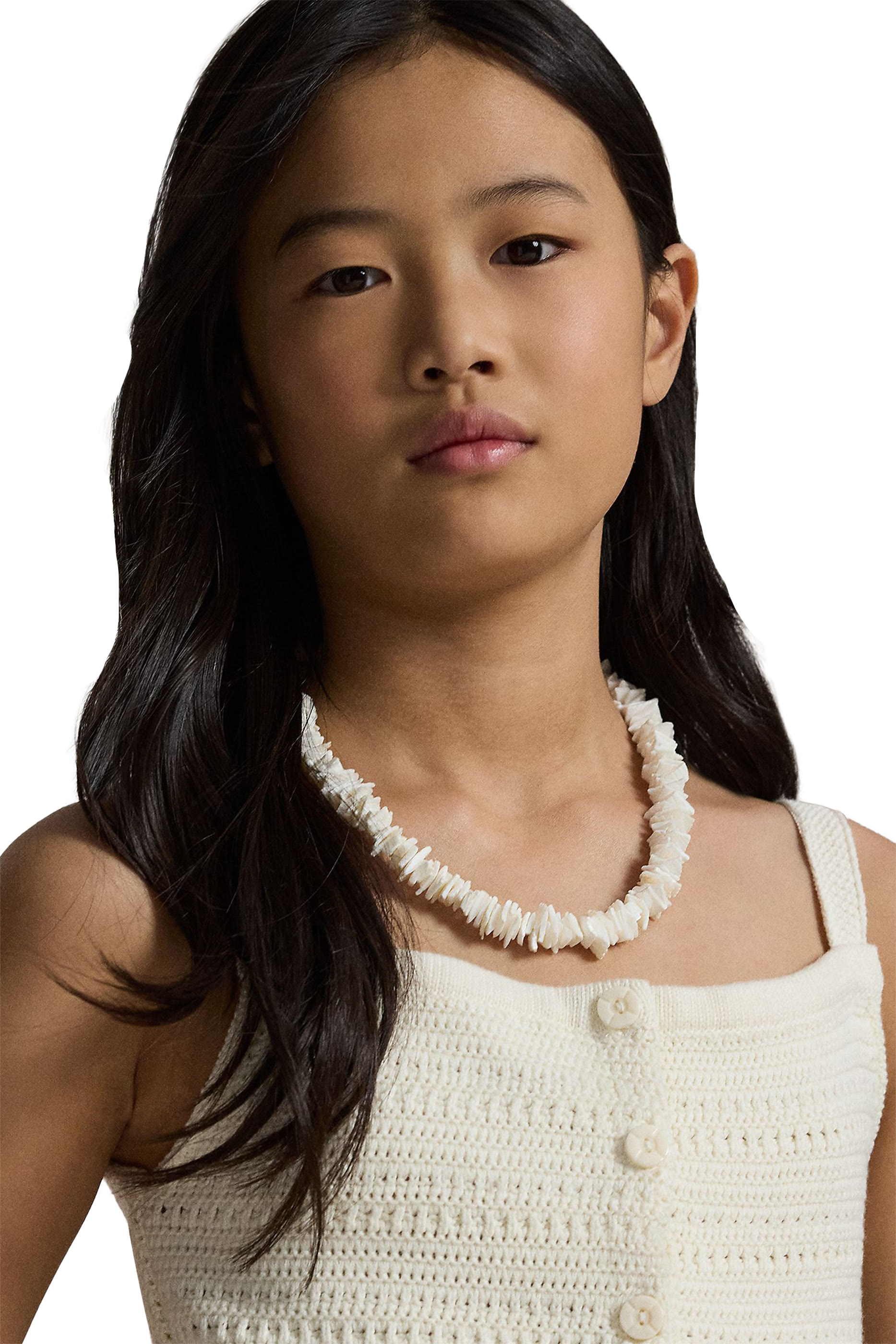 Kids Crocheted Cotton Jumper Top & Trousers 
