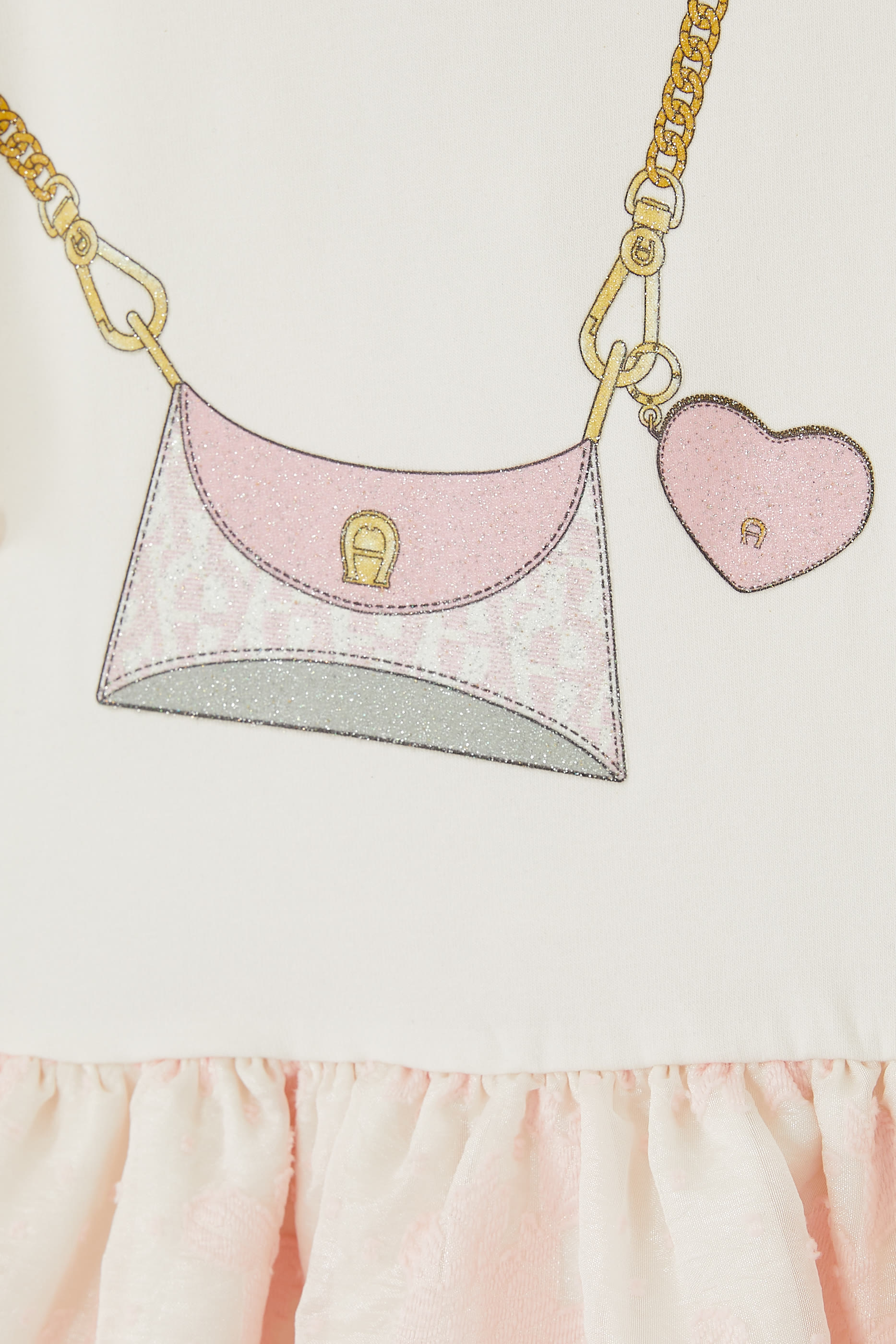 Kids Ruffle Purse Print Dress