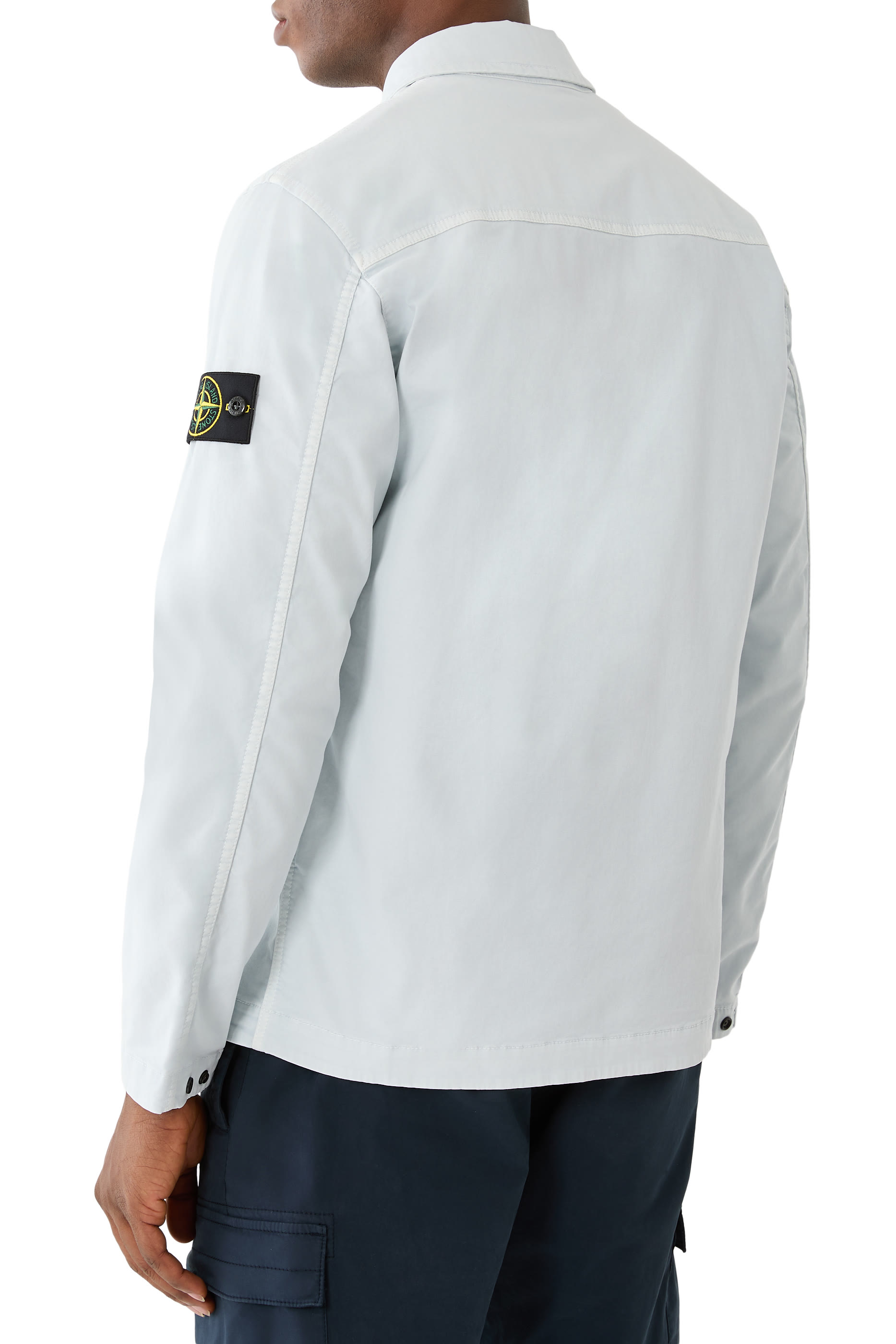 Logo Zip-Up Pocket Overshirt