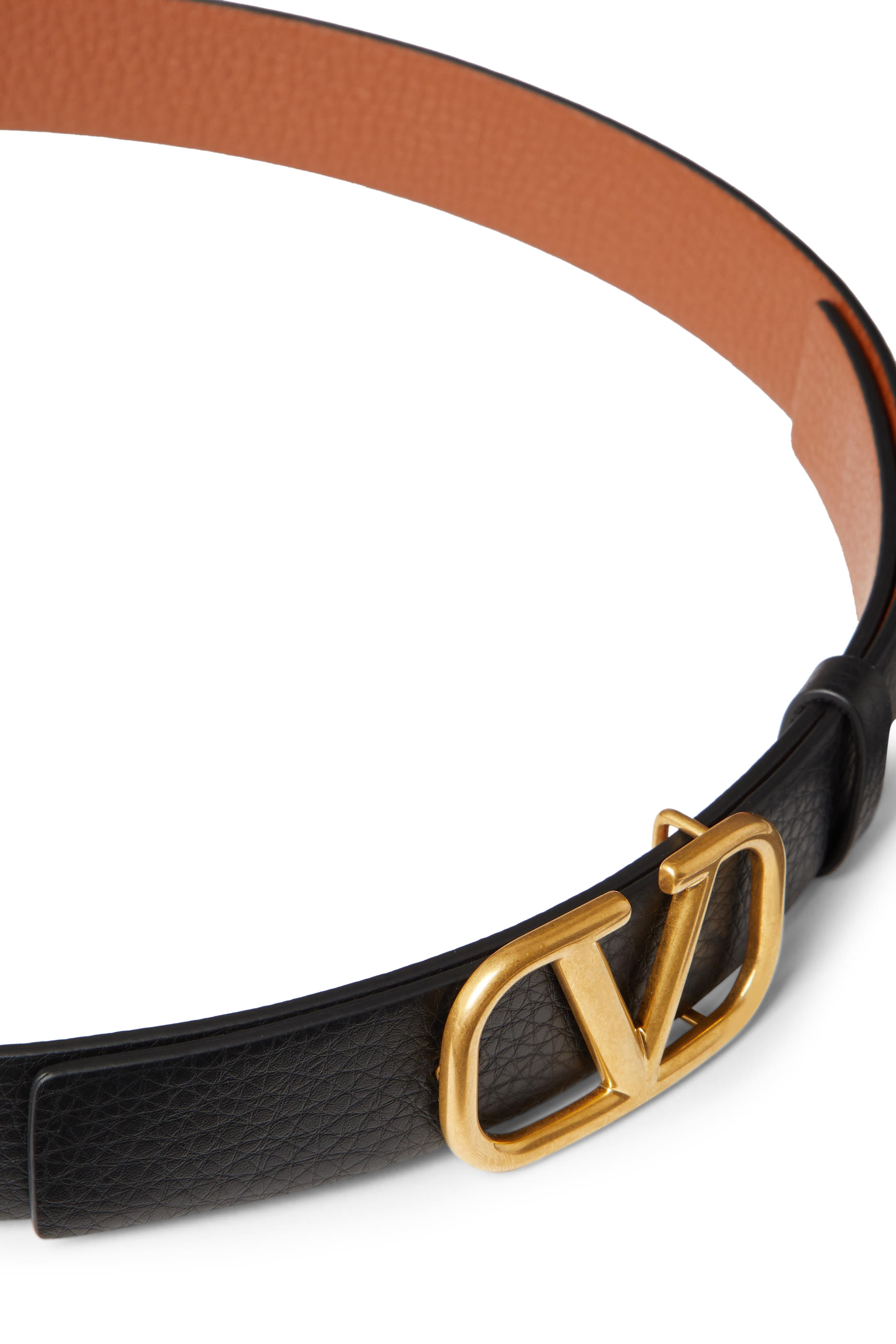 Valentino Garavani V Logo Buckle Belt