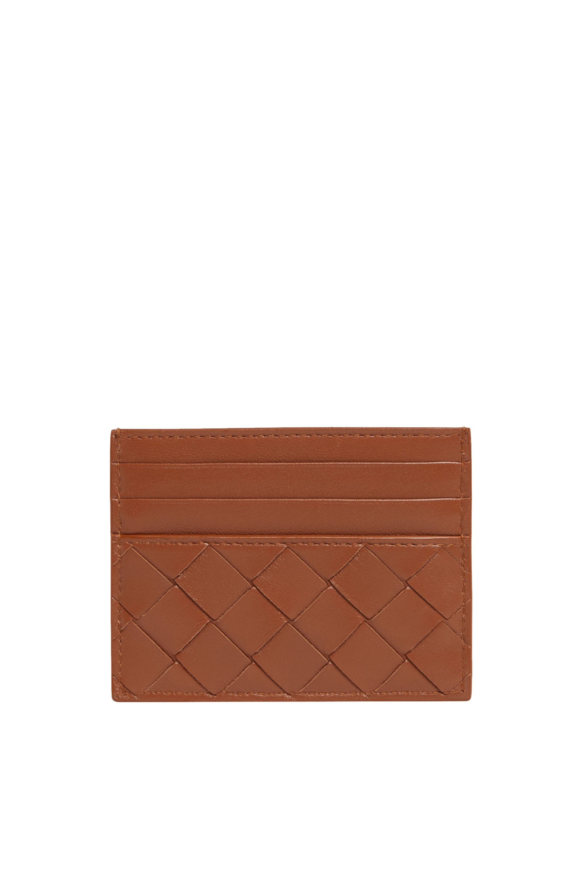Intrecciato Leather Card Case