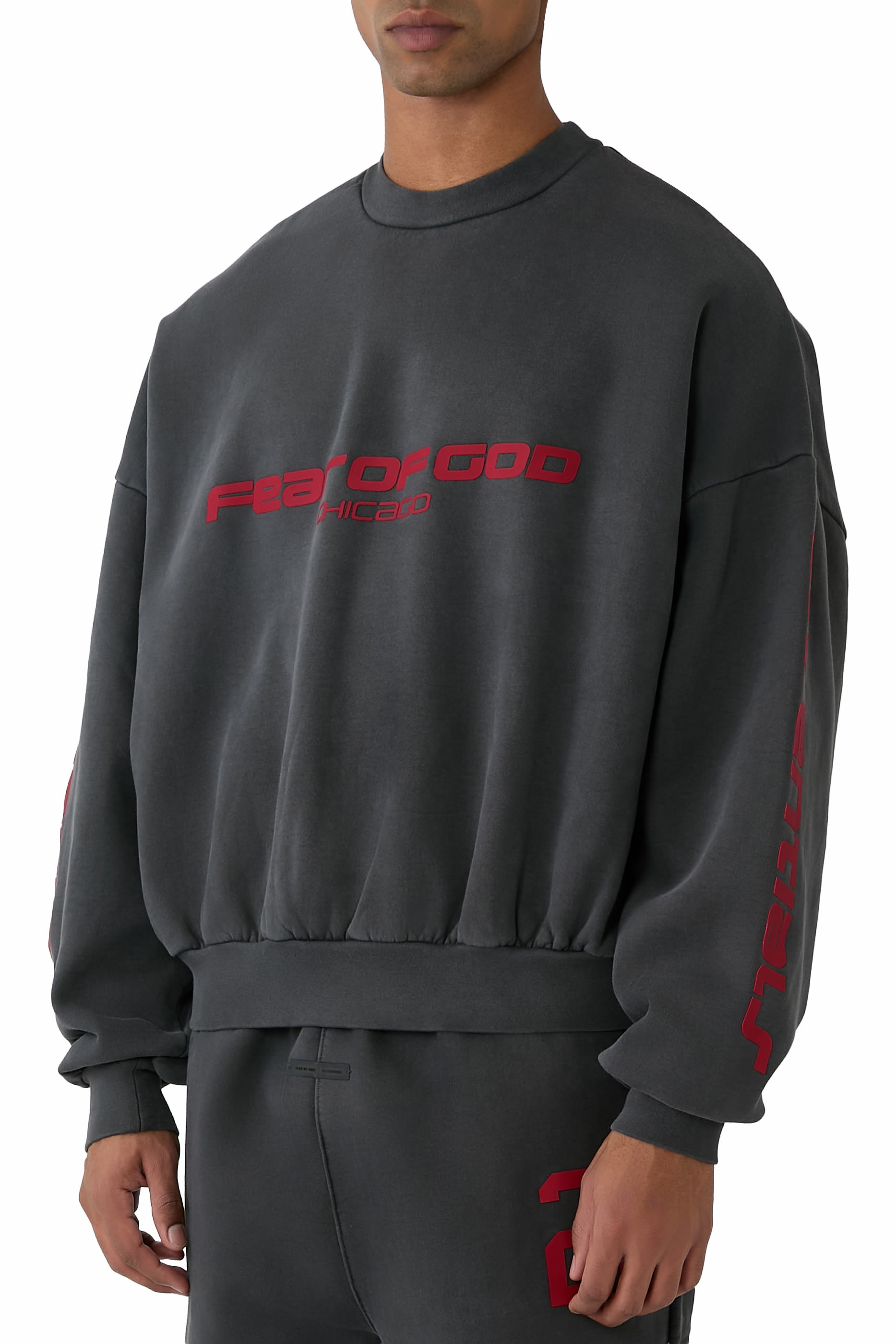 Chicago Heavy Fleece Cropped Sweatshirt 